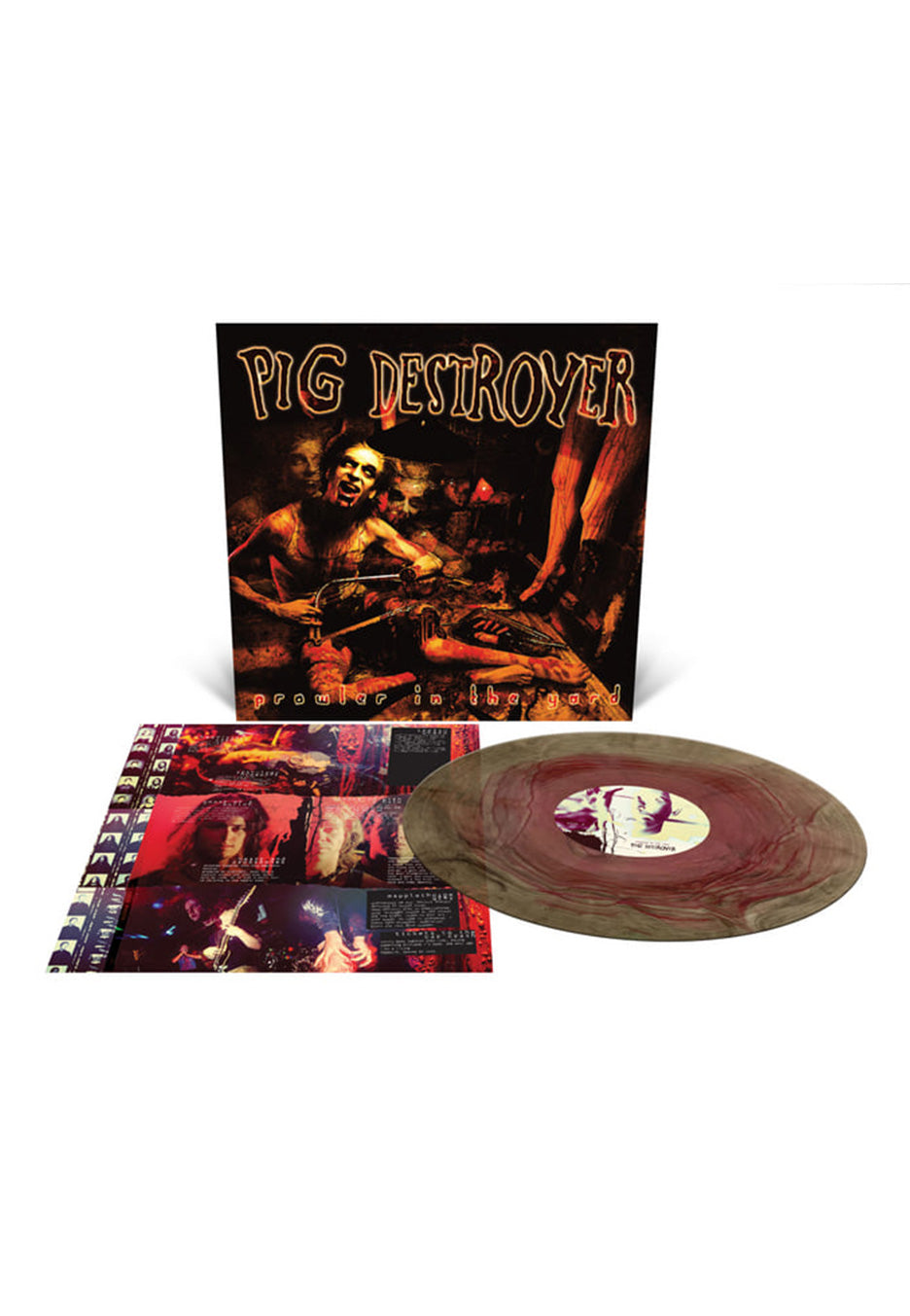 Pig Destroyer - Prowler In The Yard (Deluxe Reissue) Ltd. Oxblood/Black Ripple Effect - Colored Vinyl | Neutral-Image