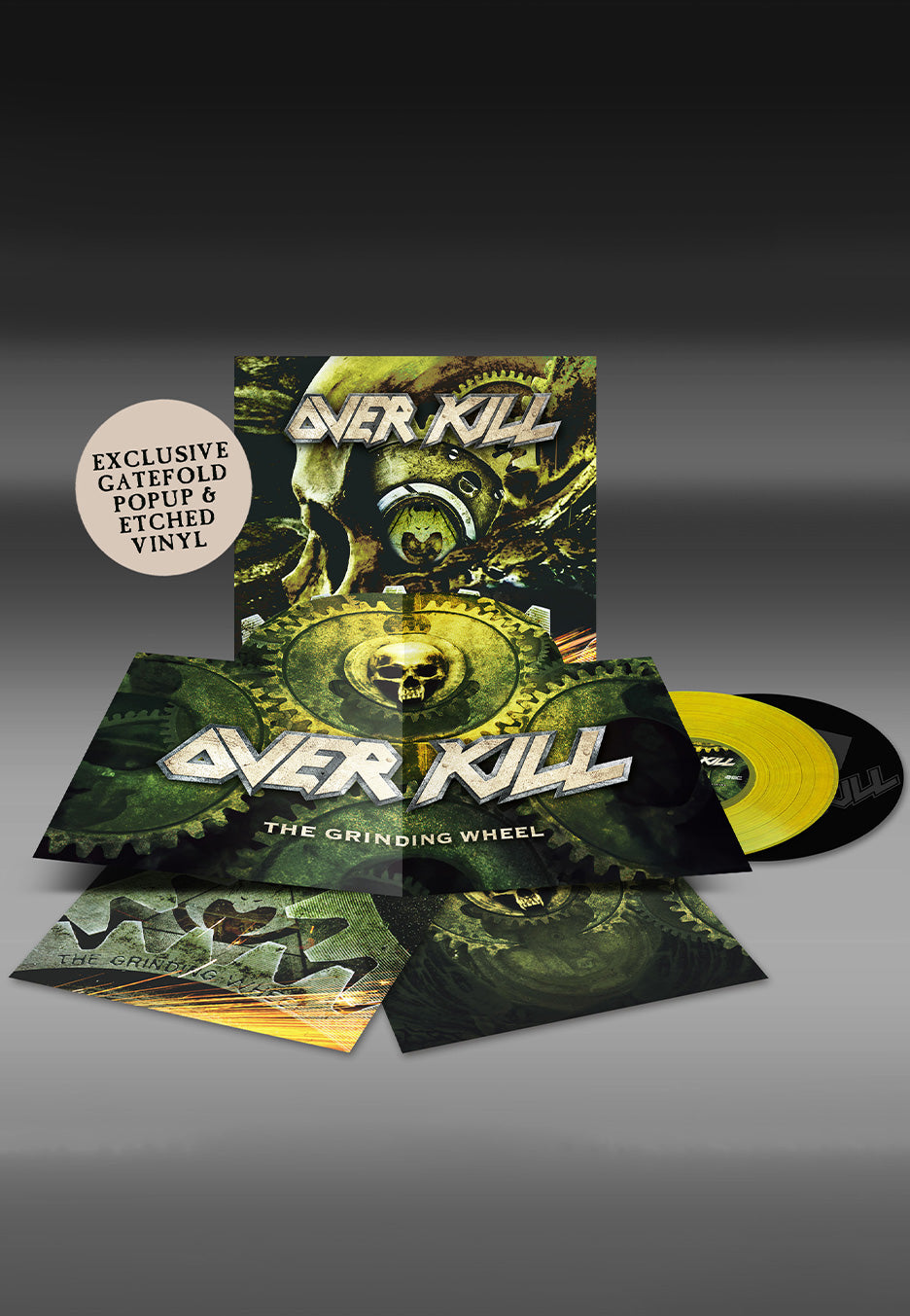 Overkill - The Grinding Wheel Ltd. Yellow - Colored 2 PopUp Vinyl | Neutral-Image