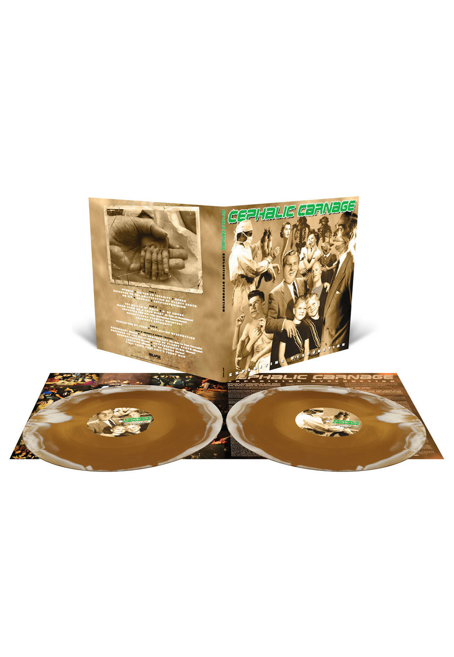 Cephalic Carnage - Exploiting Dysfunction (25th Anniversary Edition) Ltd. Metallic Gold/Bone - Colored 2 Vinyl | Neutral-Image