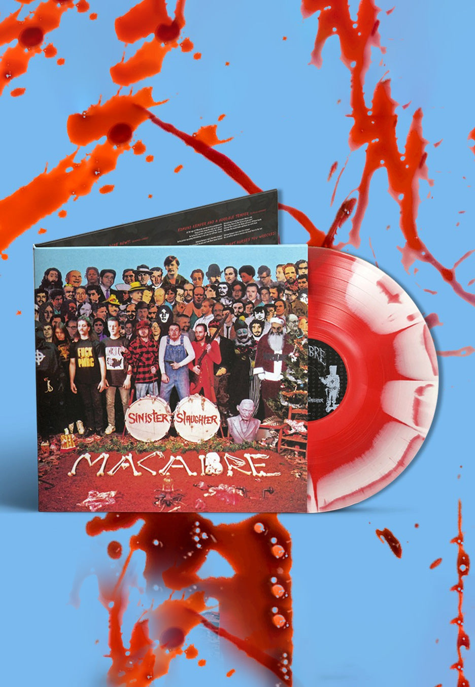 Macabre - Sinister Slaughter Ltd. Sunburst White/Red - Colored Vinyl | Neutral-Image
