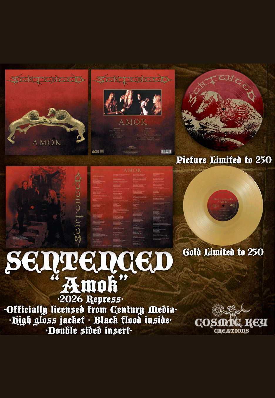 Sentenced Amok Picture Vinyl