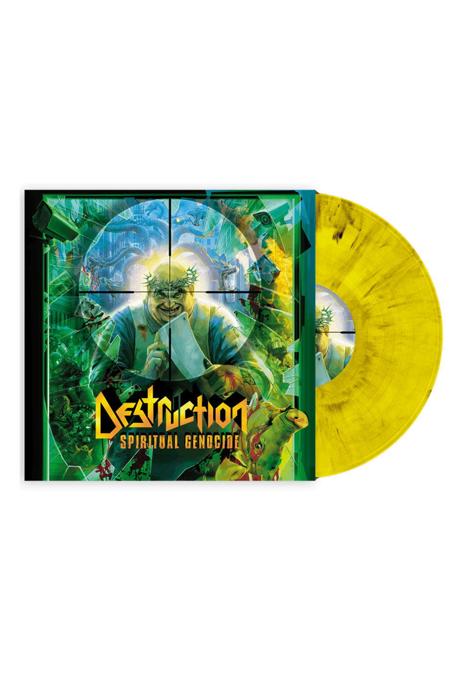 Destruction Spiritual Genocide Ltd. Yellow Marbled Vinyl