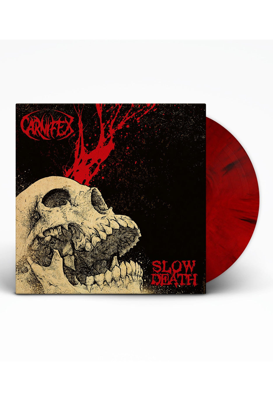 Carnifex Slow Death Ltd. Red/Black Marbled Vinyl