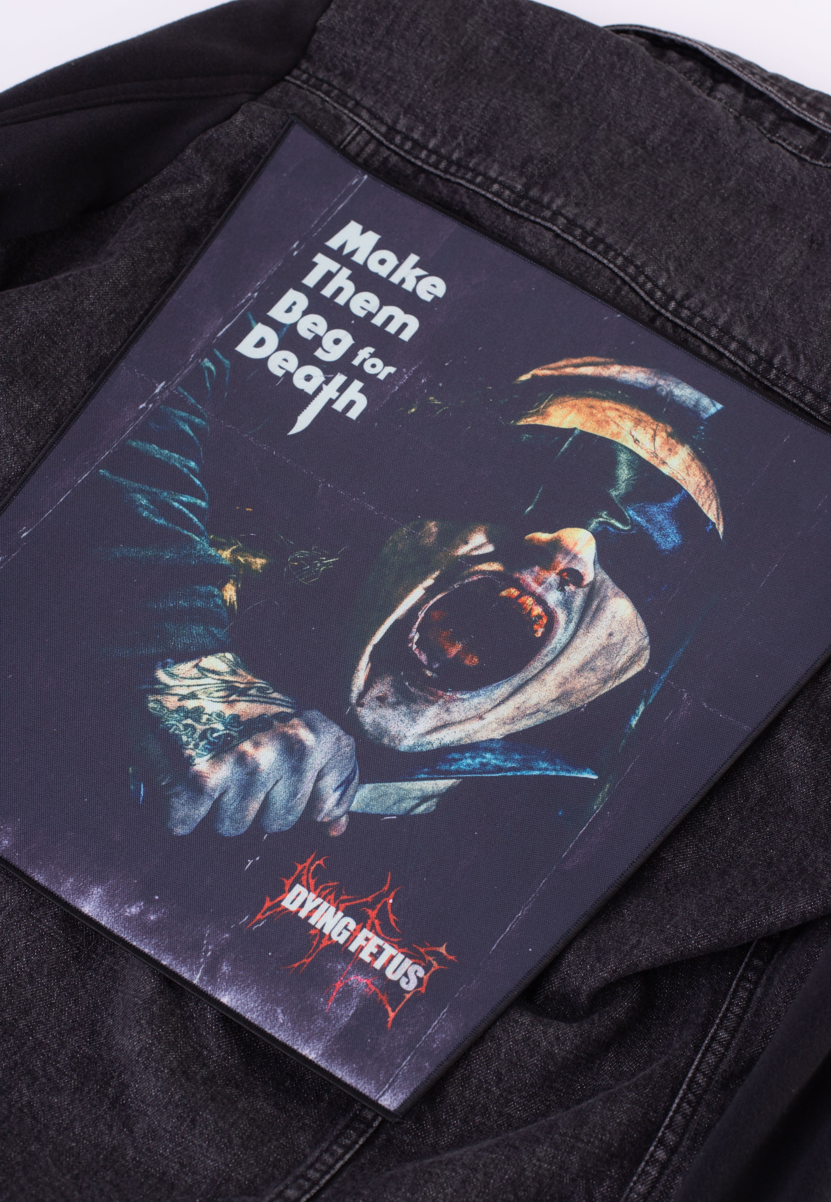 Dying Fetus - Beg For Death Album - Backpatch | Neutral-Image
