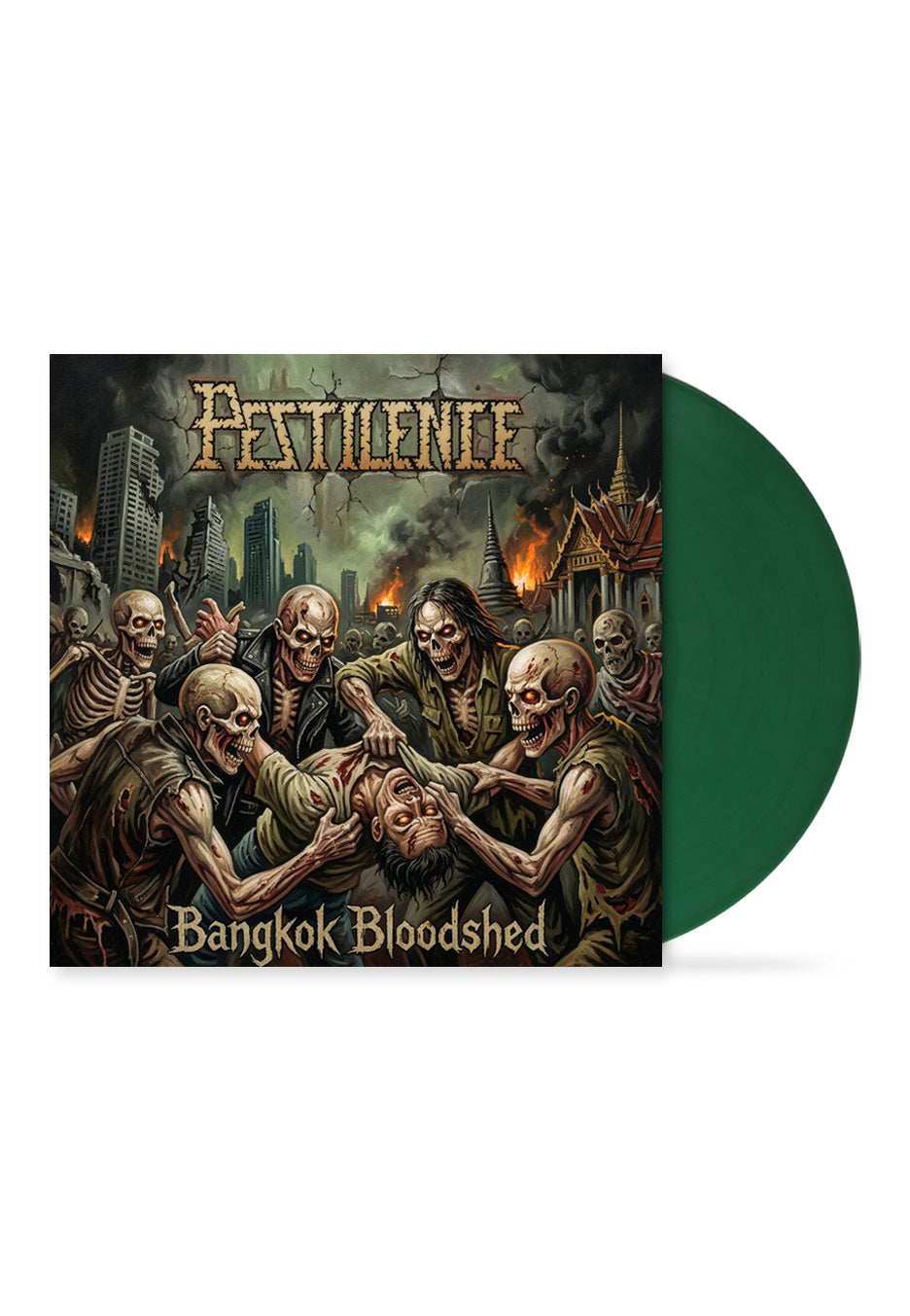 Pestilence Bangkok Bloodshed Ltd. Green Colored Vinyl