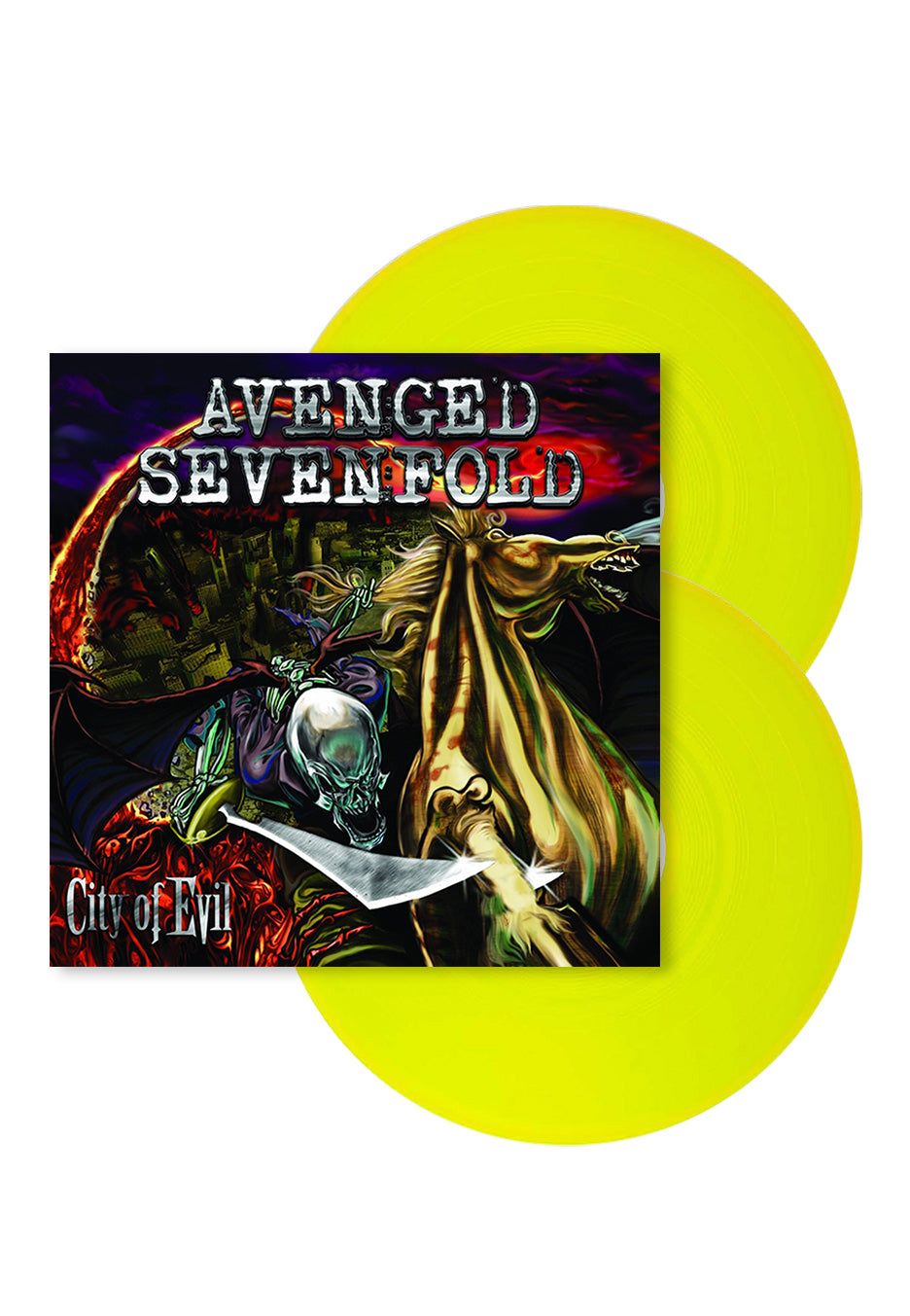 Avenged Sevenfold - City Of Evil Neon Yellow Variant - Colored 2 Vinyl | Neutral-Image