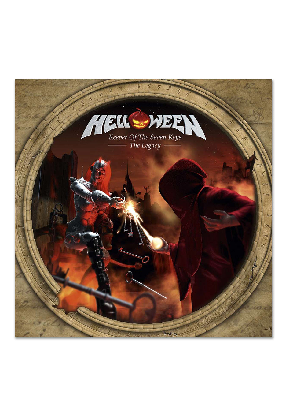 Helloween Keeper Of The Seven Keys: The Legacy Ltd. Orange/White Marbled 2 Vinyl