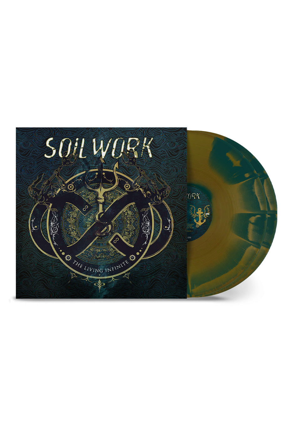 Soilwork - The Living Infinite Ltd. Dark Green/Gold Sunburst - Colored 2 Vinyl | Neutral-Image
