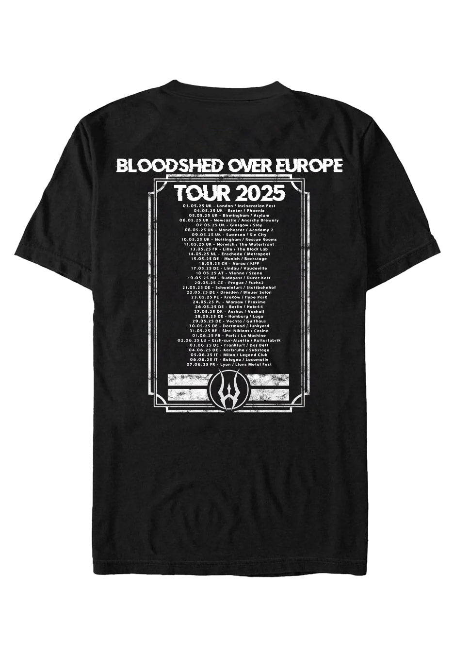 Warbringer - Vortex Of Violence Tour 2025 - T-Shirt | Neutral-Image