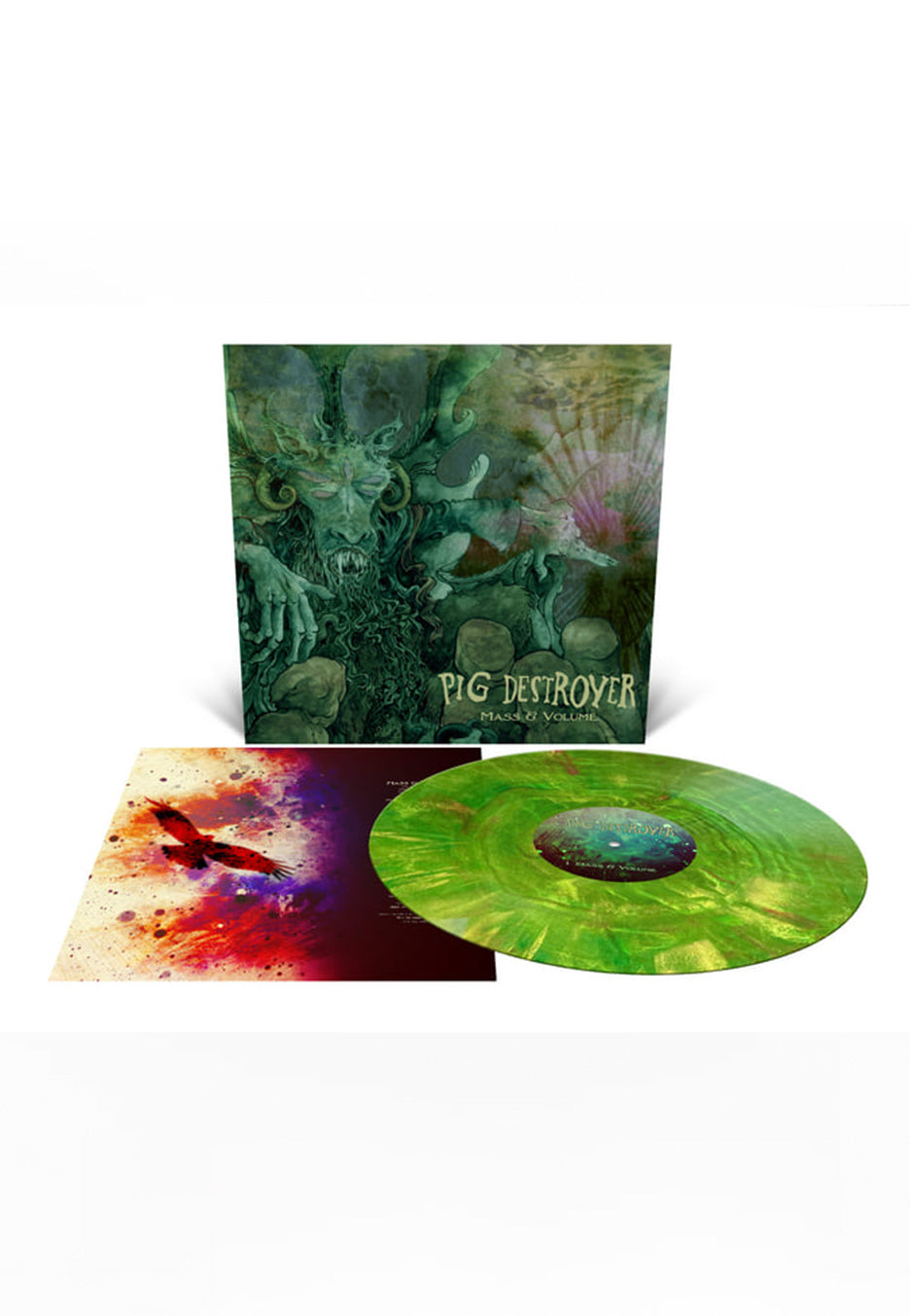Pig Destroyer - Mass & Volume Ltd. Custom Christmas Tree - Marbled Vinyl | Neutral-Image