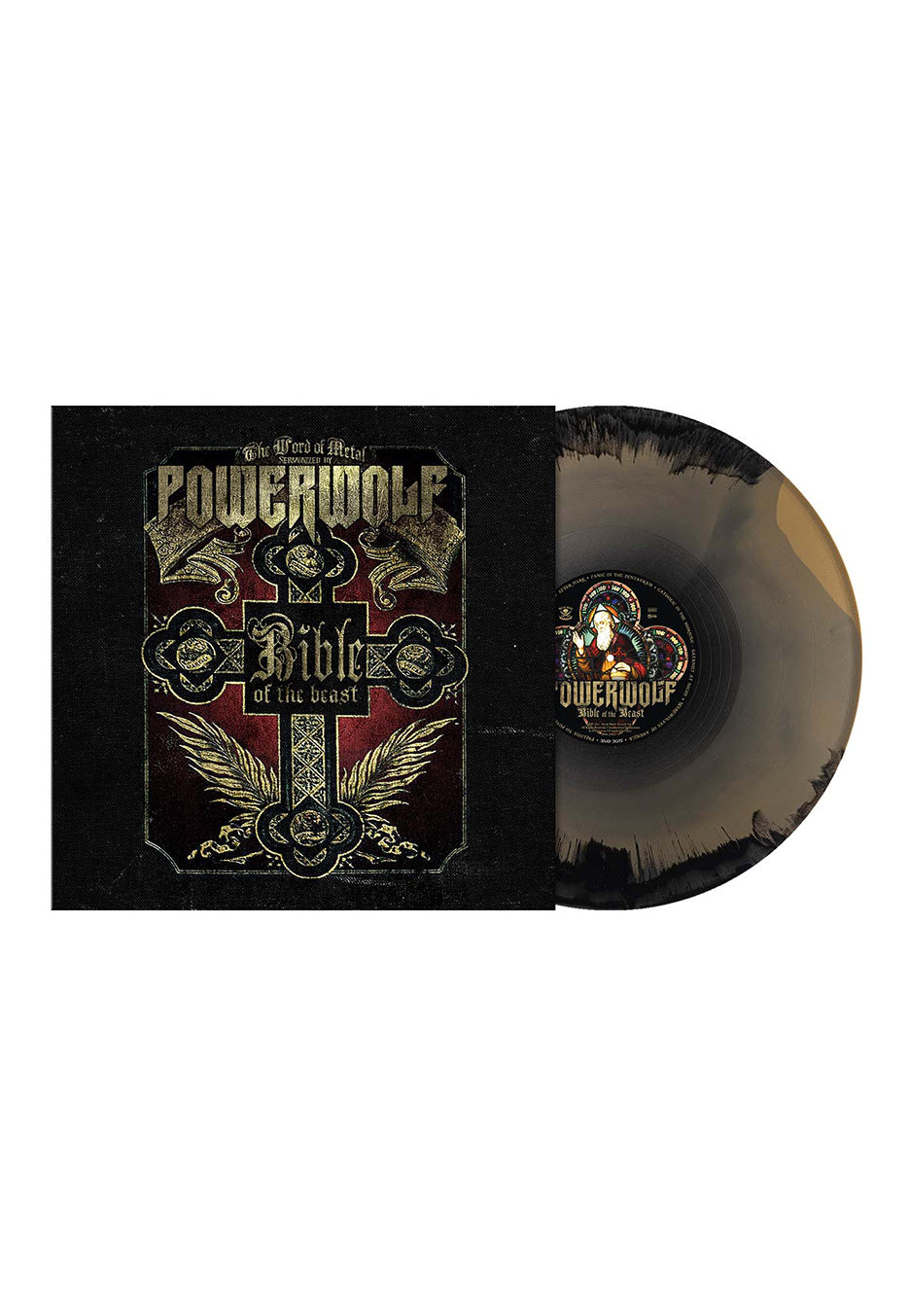Powerwolf - Bible Of The Beast Ltd. Gold/Black Corona - Colored Vinyl | Neutral-Image