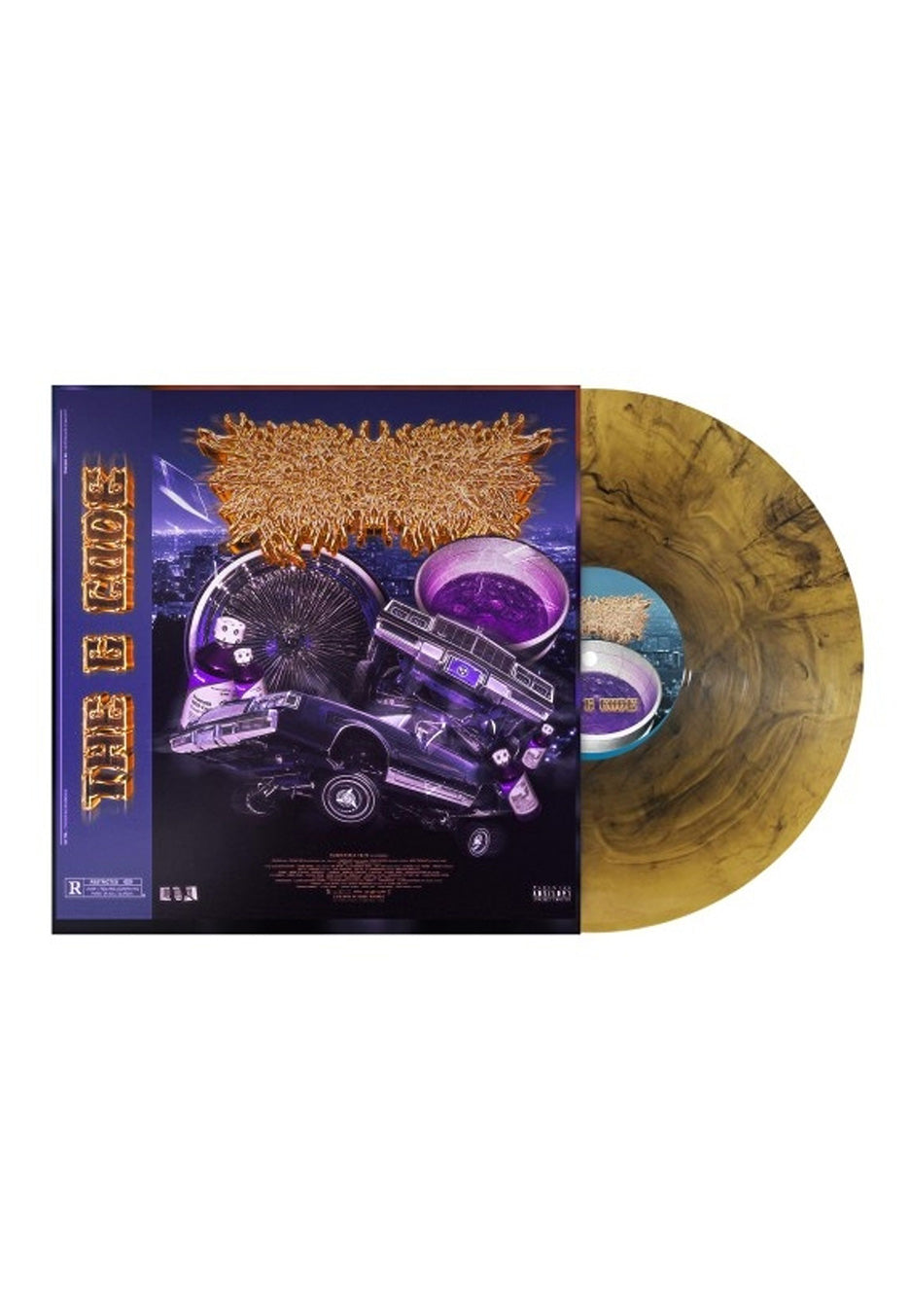 Peeling Flesh - The G Code (Translucent Yellow w/Black Swirl) - Colored Vinyl | Neutral-Image