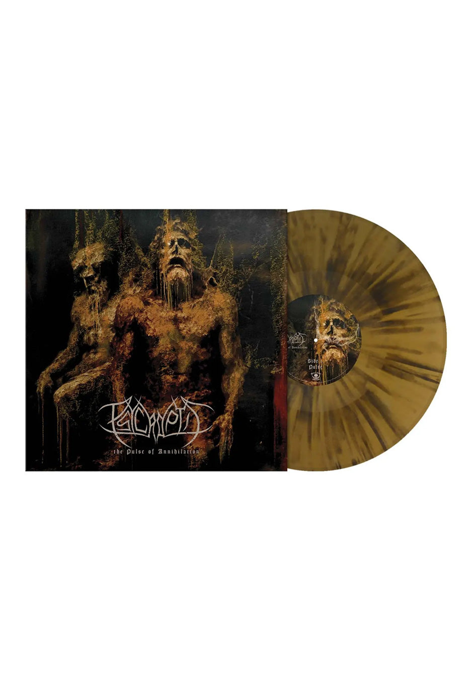 Psycroptic - The Pulse of Annihilation Ltd. Gold w/ Black - Splattered Vinyl | Neutral-Image