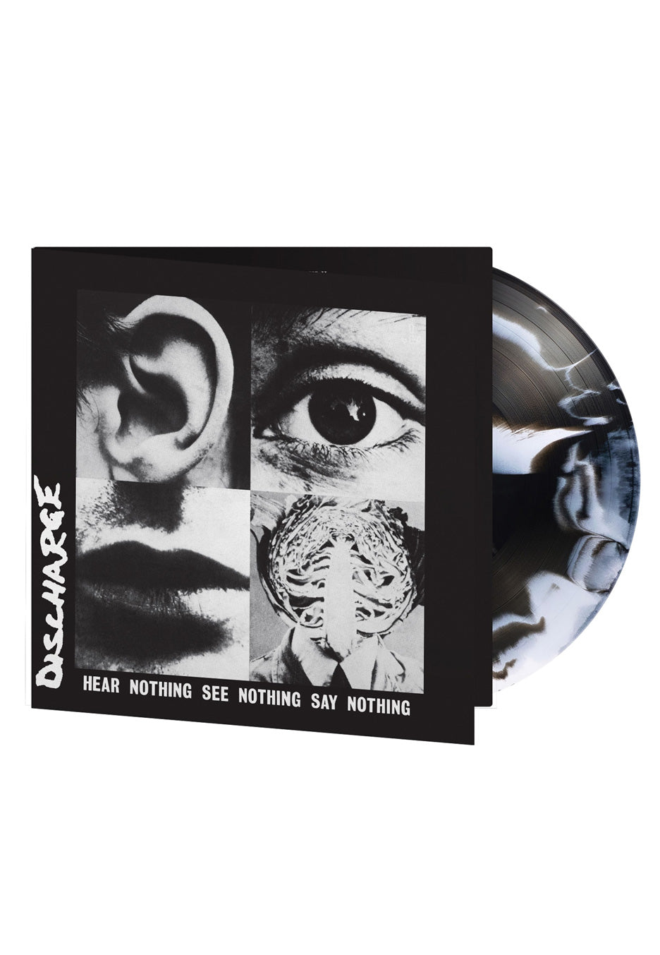 Discharge - Hear Nothing See Nothing Say Nothing Ltd. Black/White Swirl - Colored Vinyl | Neutral-Image