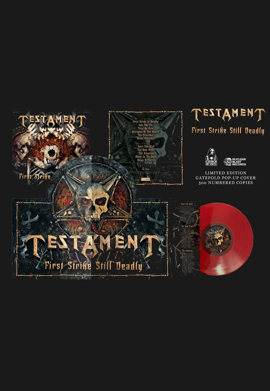 Testament - First Strike Still Deadly Ltd. Red - Colored PopUp Vinyl | Neutral-Image