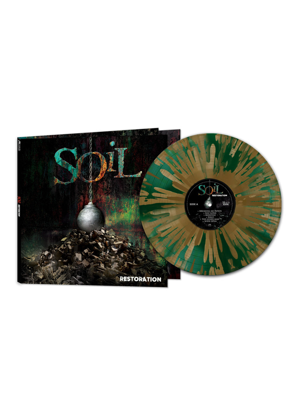 SOiL Restoration Ltd. Green w/ Gold Splattered Vinyl