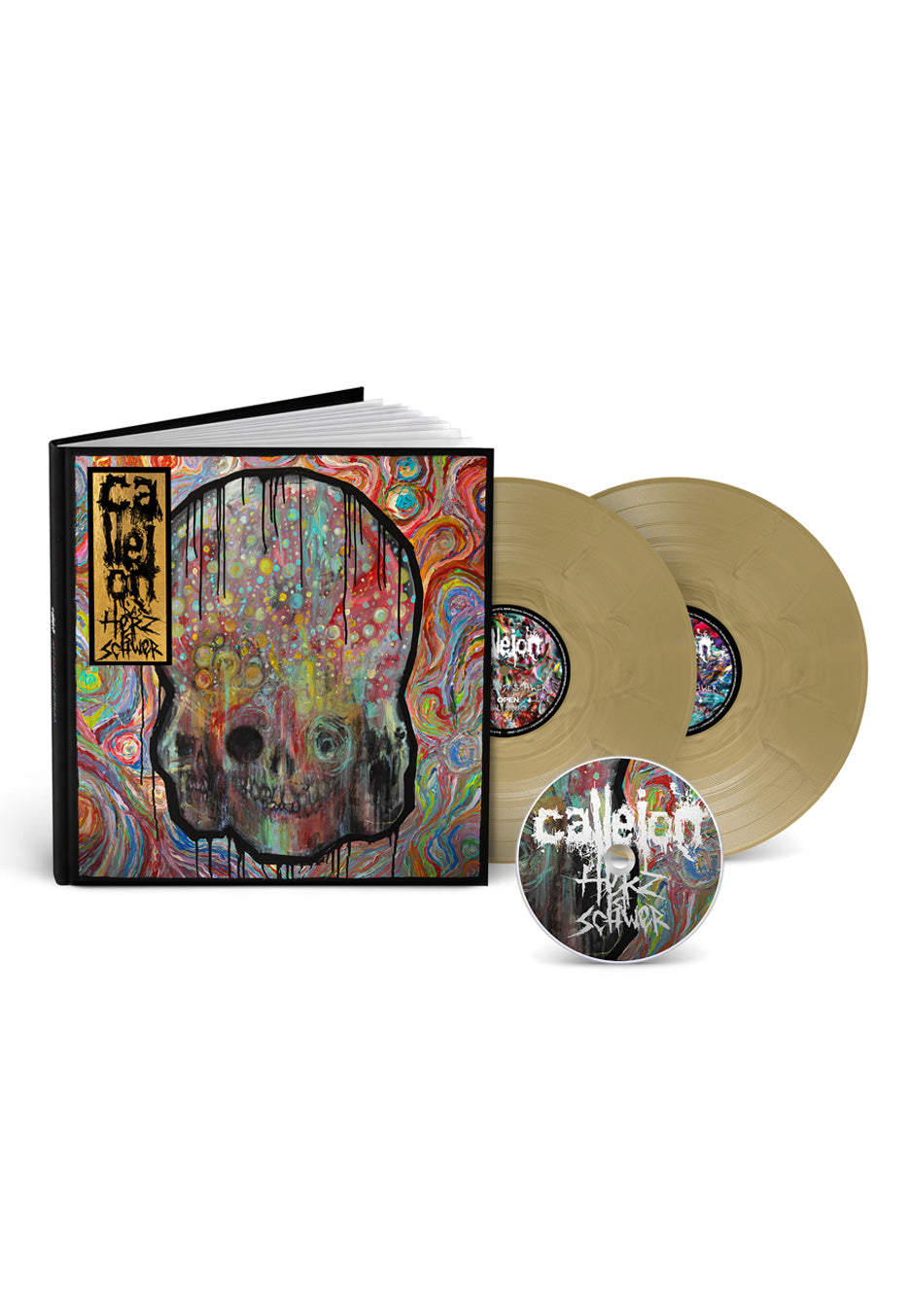 Callejon Das Herz Ist Schwer Ltd. Deluxe Gold Colored 2 Vinyl + CD