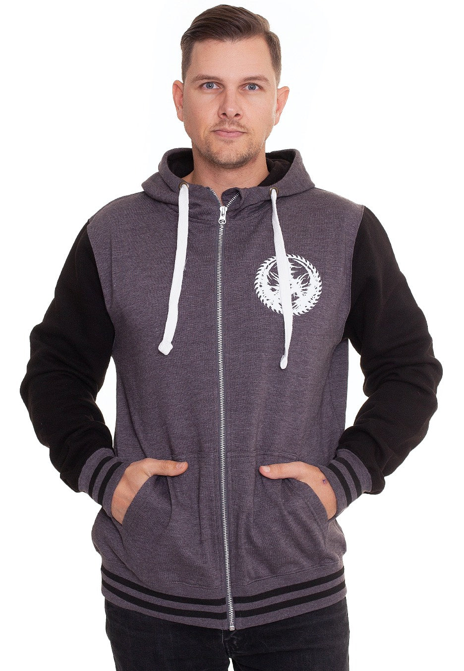 Aborted - God Of Misery Heather Grey/Black - Zipper | Men-Image