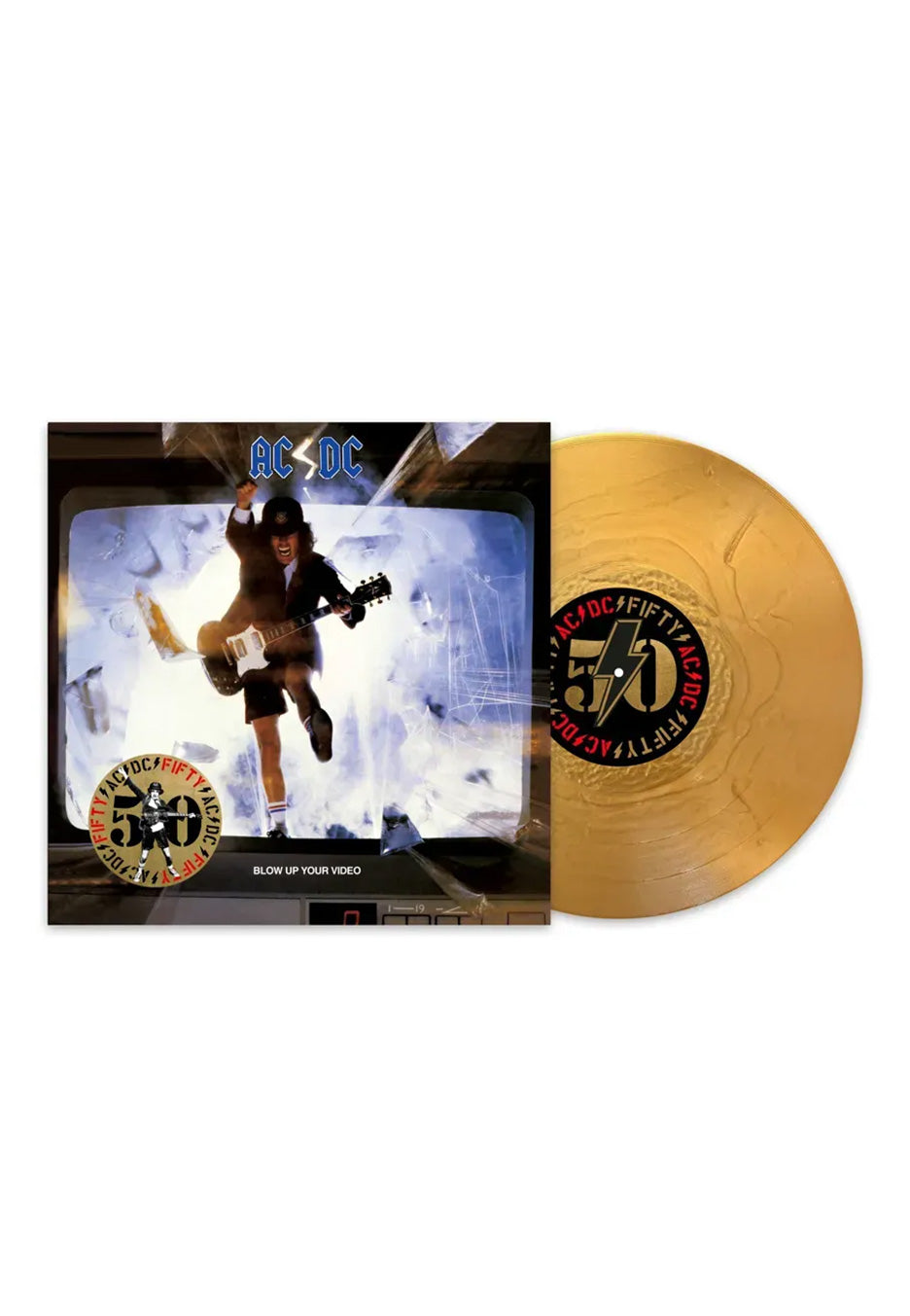 AC/DC Blow Up Your Video (50th Anniversary) Ltd. Gold Colored Vinyl