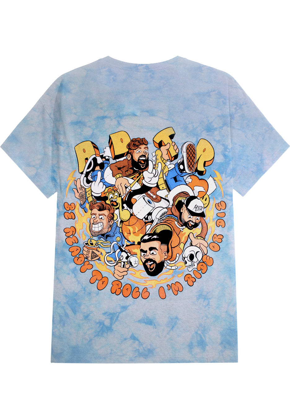 A Day To Remember - All My Friends Tie Dye Blue - T-Shirt | Neutral-Image