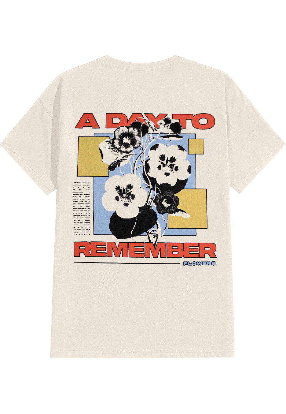A Day To Remember - Flowers Ecru - T-Shirt | Neutral-Image