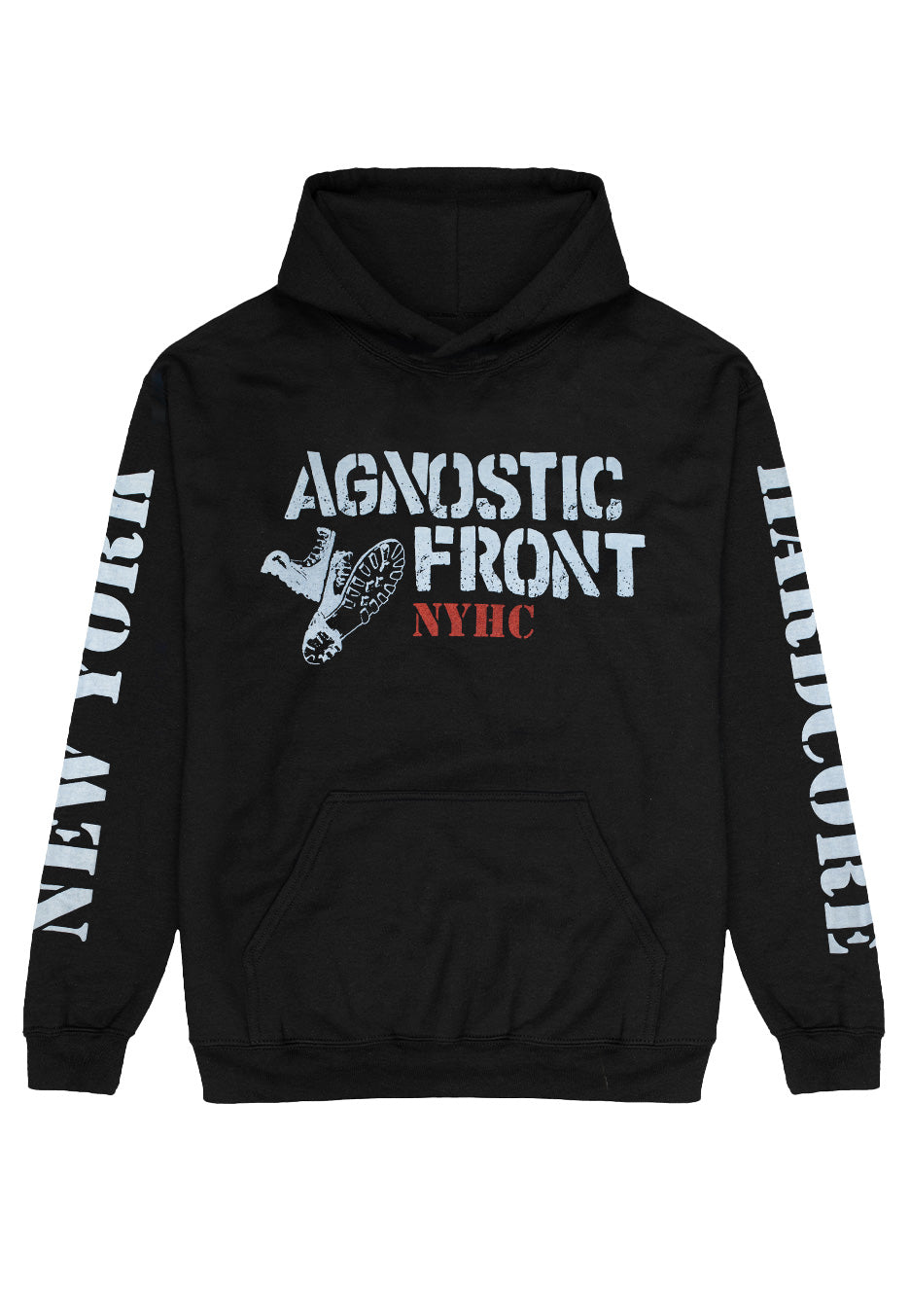 Agnostic Front - Stencil Boots - Hoodie | Neutral-Image