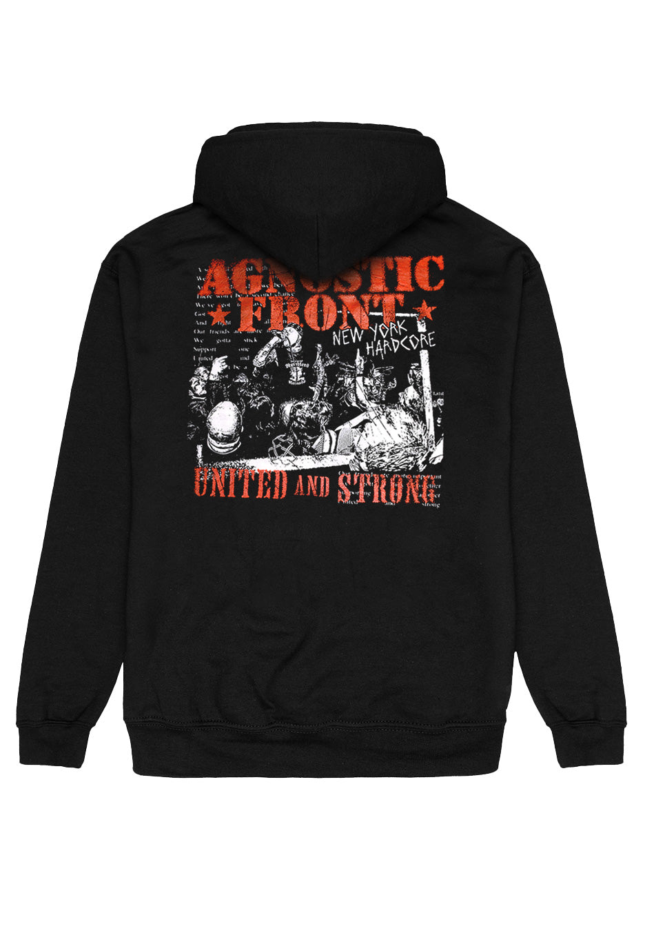 Agnostic Front United And Strong Hoodie
