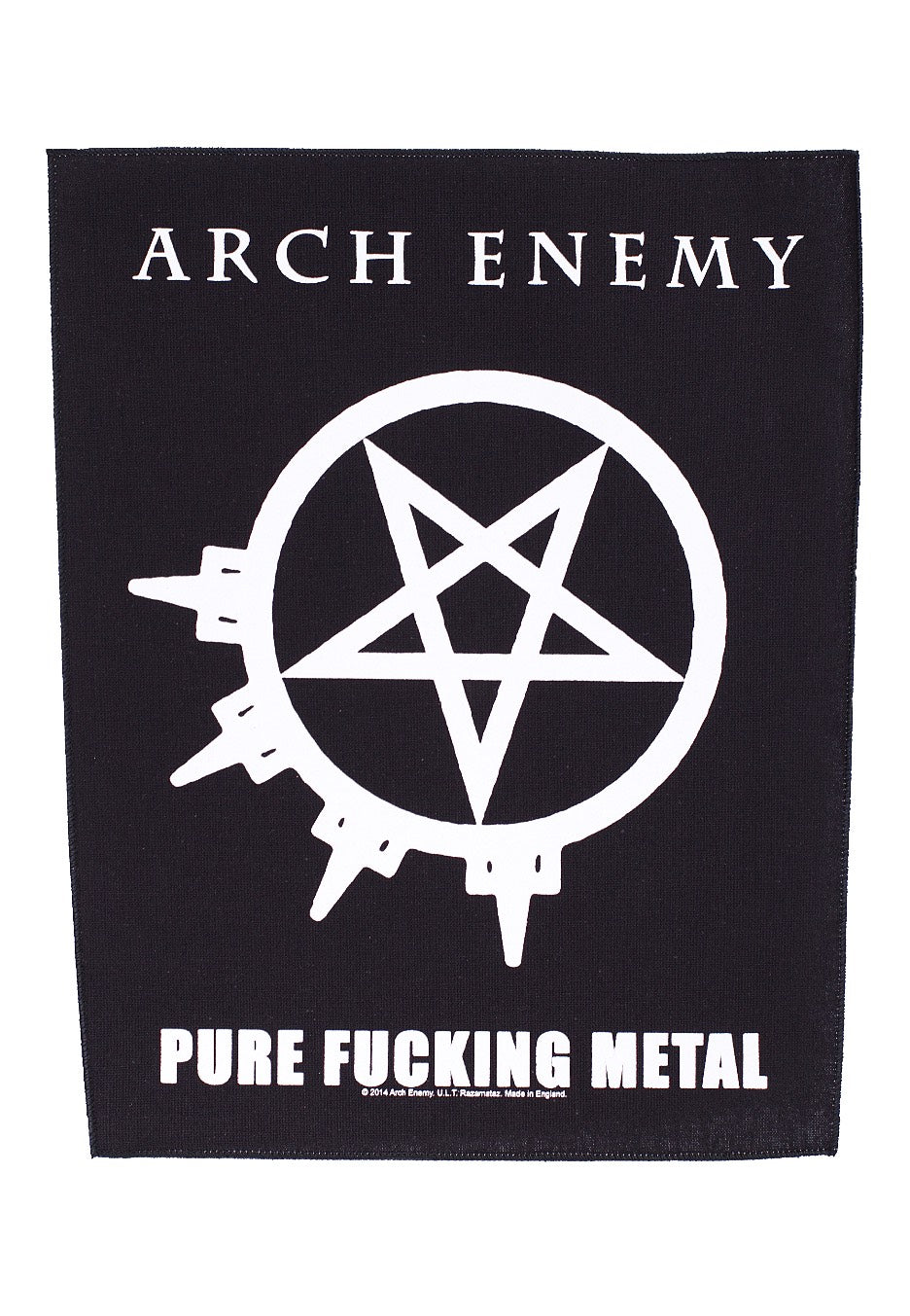 Arch Enemy - Pure Fucking Metal - Backpatch | Neutral-Image