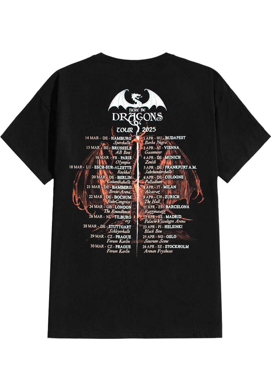 Avantasia - Dragons Tour 2025 - T-Shirt | Neutral-Image