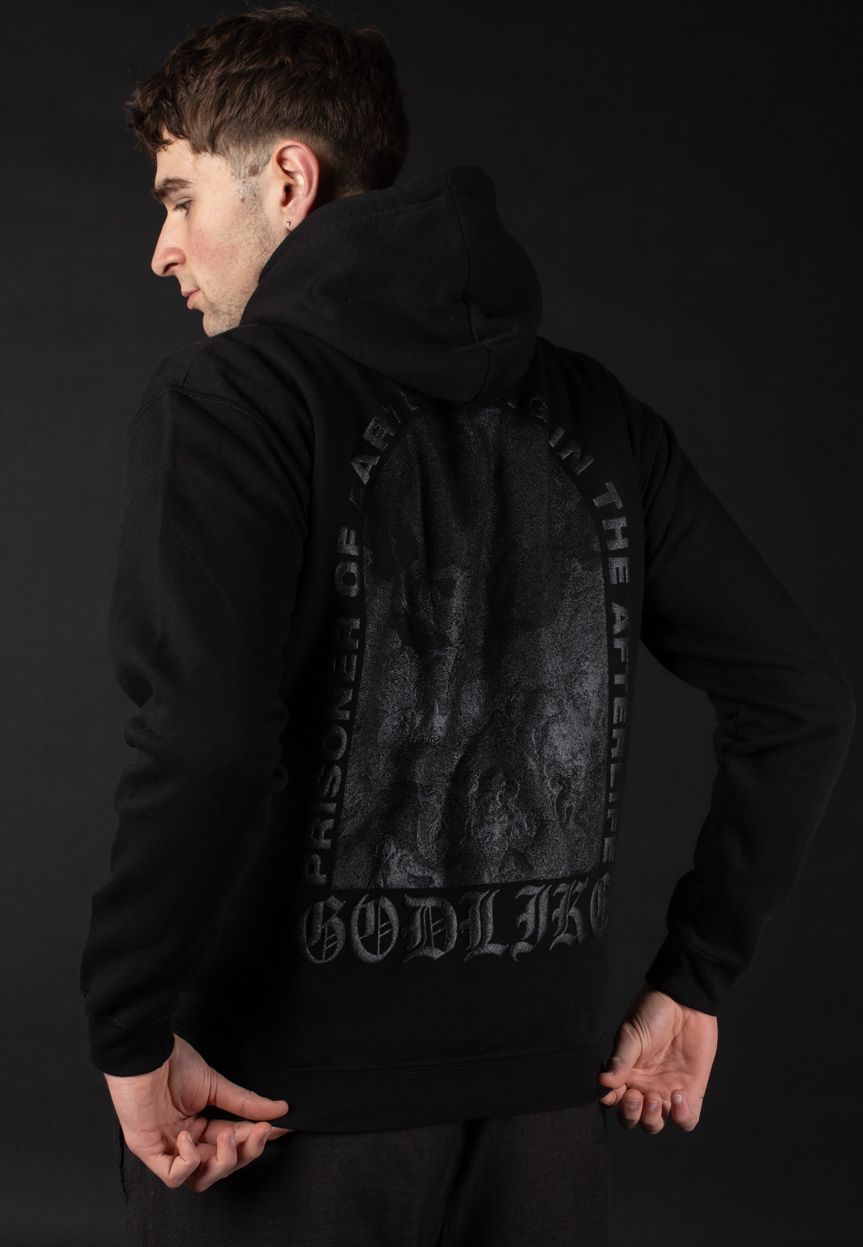 Thy Art Is Murder - Prisoner of Earth Limited Black On Black - Hoodie | Men-Image