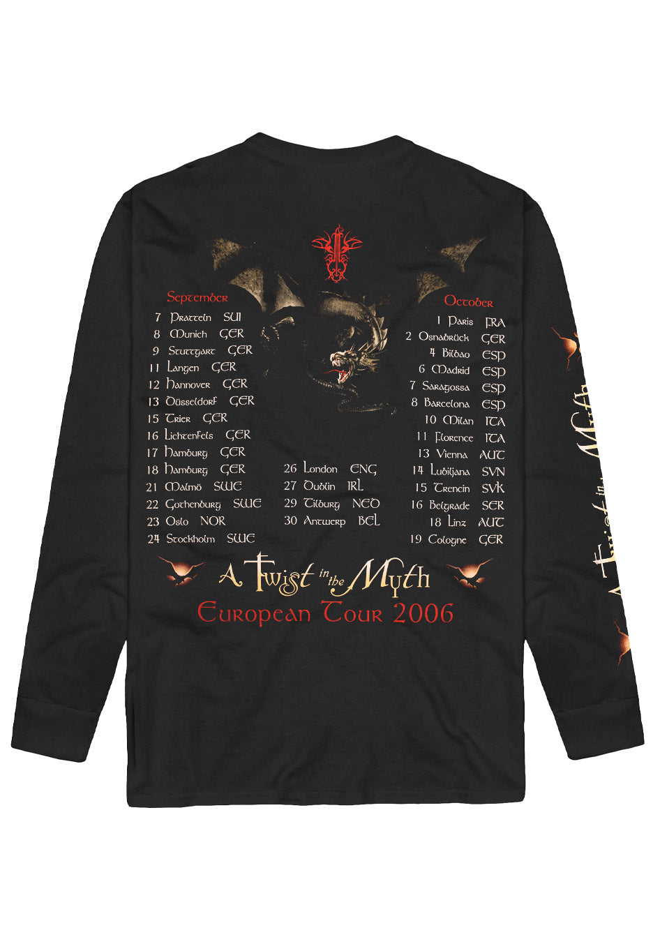 Blind Guardian - Twist In The Myth Tour 2006 - Longsleeve | Neutral-Image