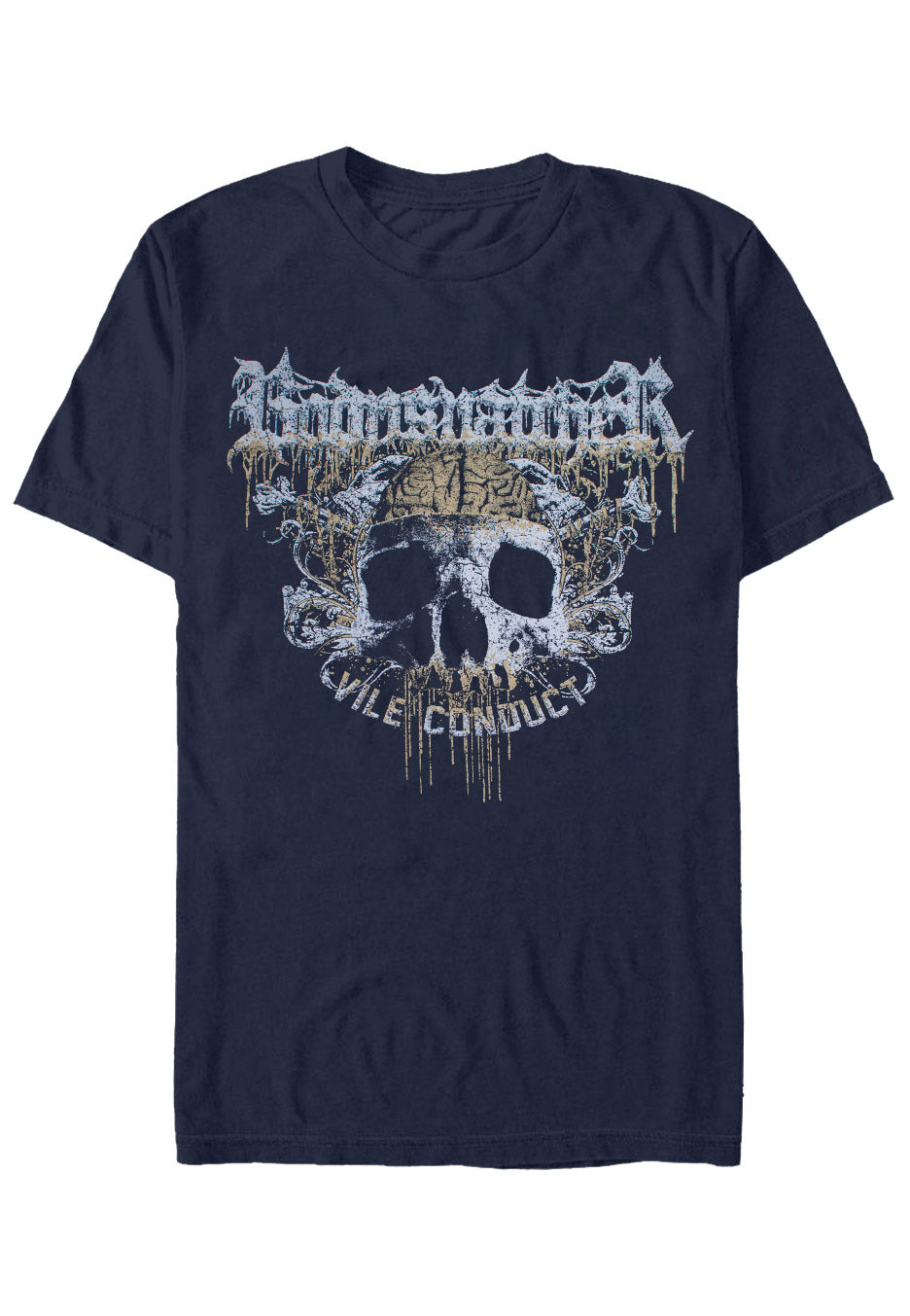 Bodysnatcher - Vile Conduct Skull Navy - T-Shirt | Neutral-Image