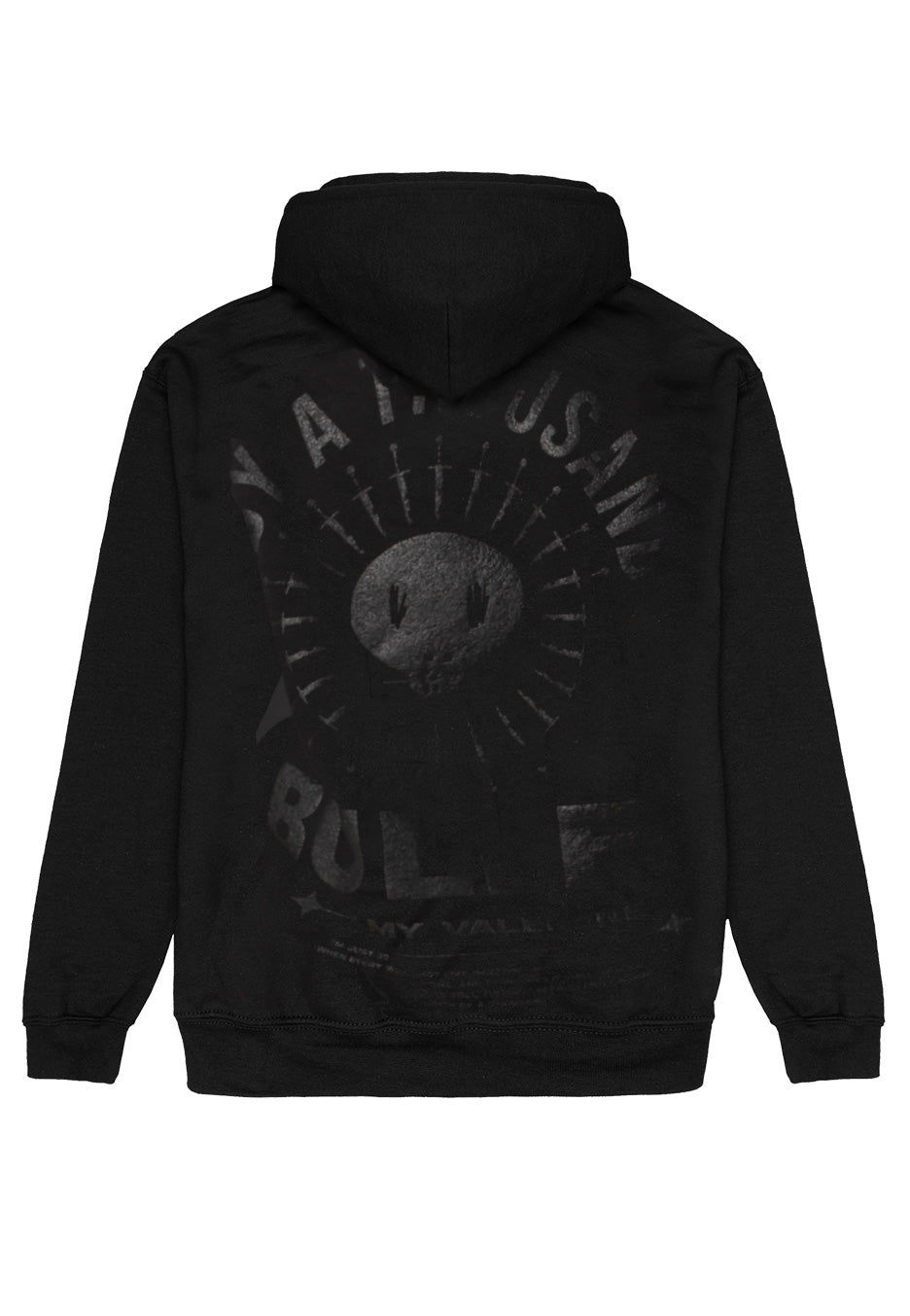 Bullet For My Valentine - Black Metal Logo Limited Black On Black - Hoodie | Neutral-Image