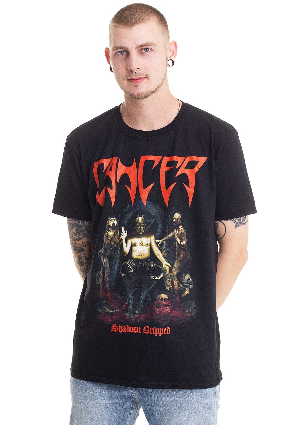 Cancer - Shadow Gripped - T-Shirt | Men-Image