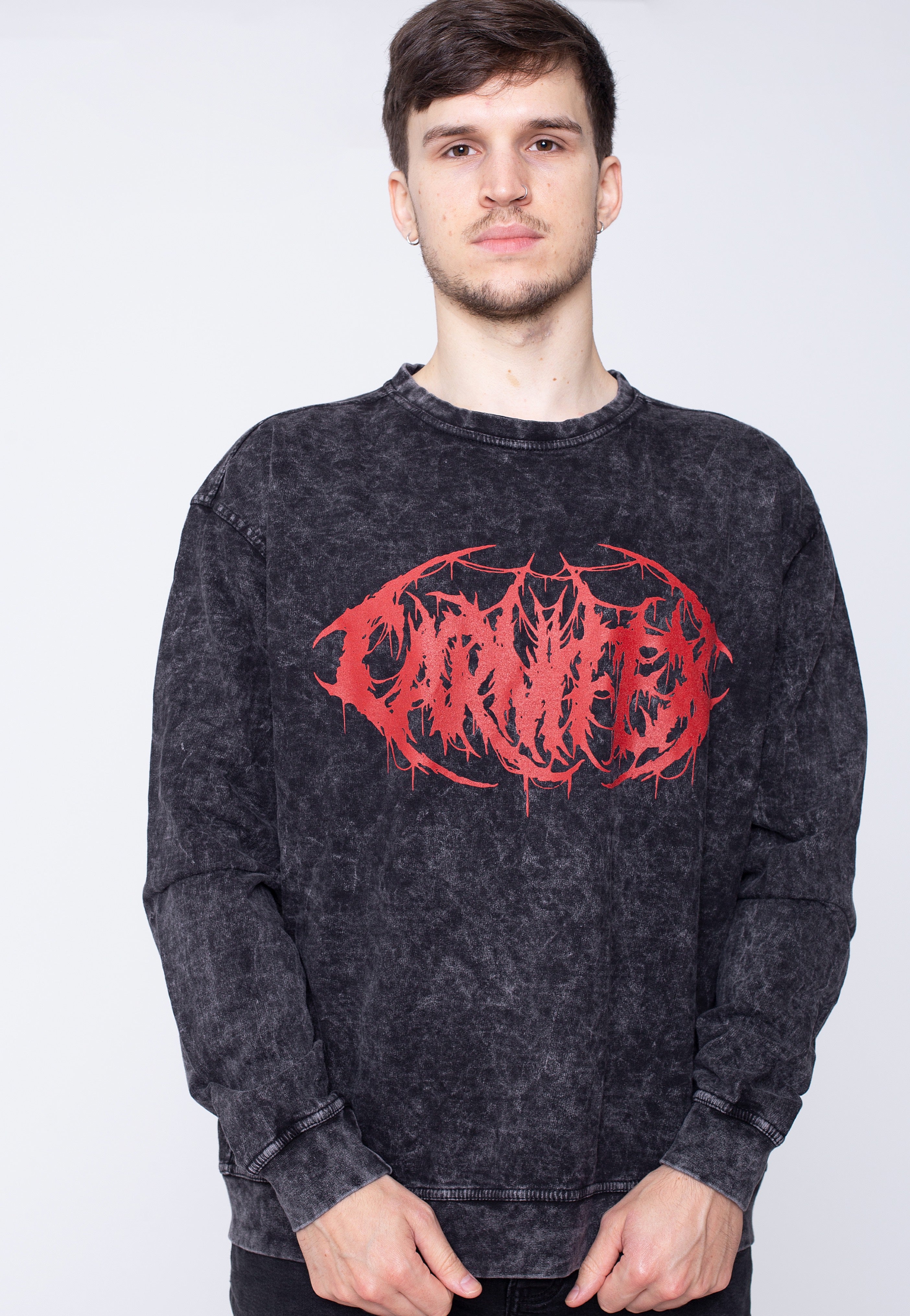 Carnifex - Graveside Confessions Washed Black - Sweater | Men-Image