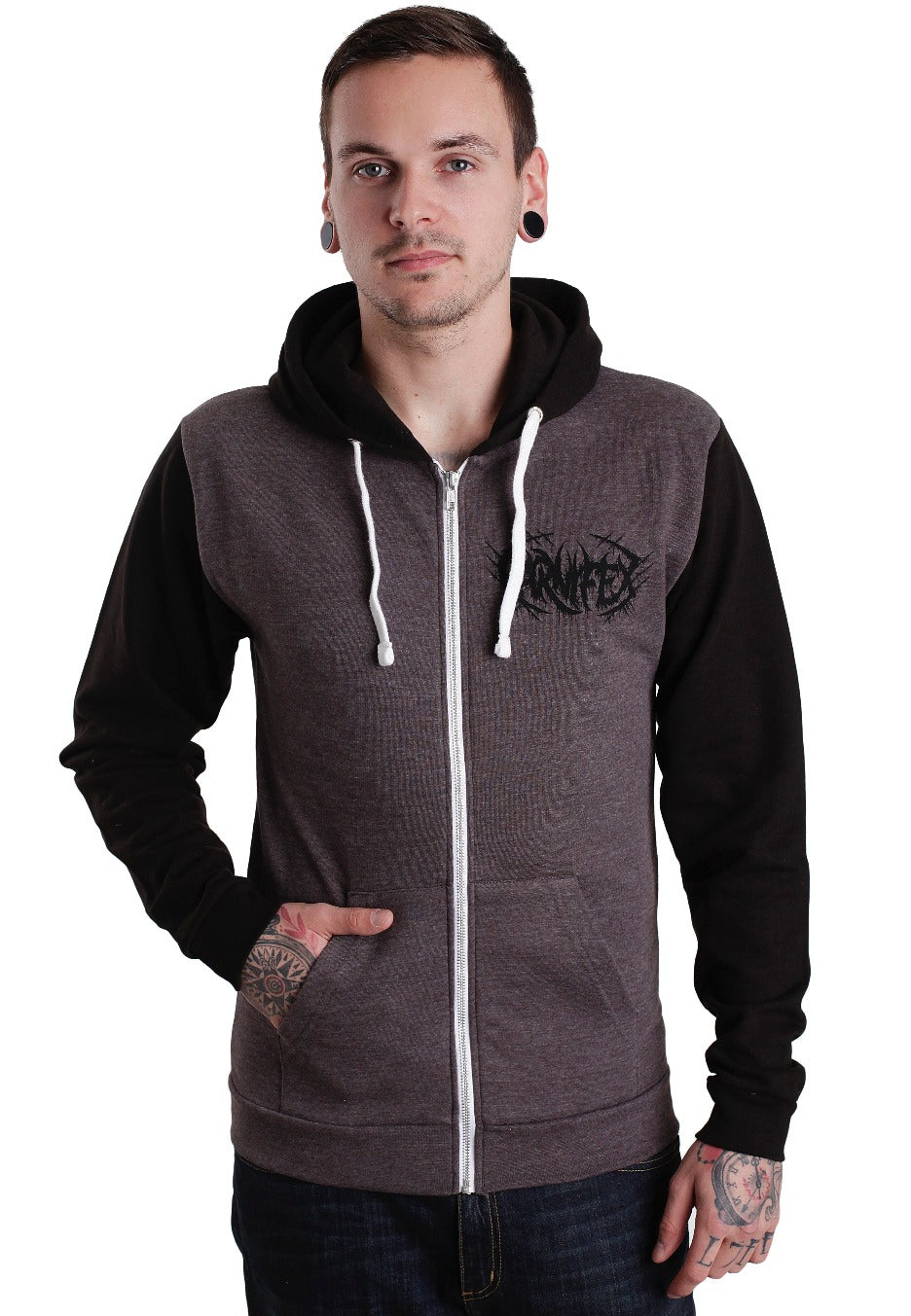 Carnifex - Pile Of Skulls Charcoal/Black - Zipper | Men-Image