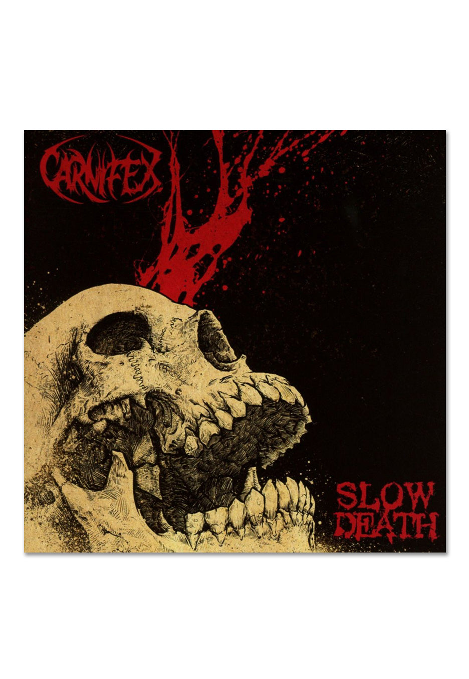 Carnifex Slow Death Ltd. Red/Black Marbled Vinyl