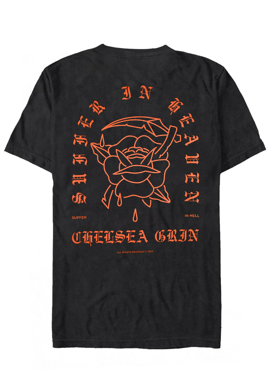 Chelsea Grin - Scythe Rose Grey/Darkgrey Tie Dye - T-Shirt | Neutral-Image