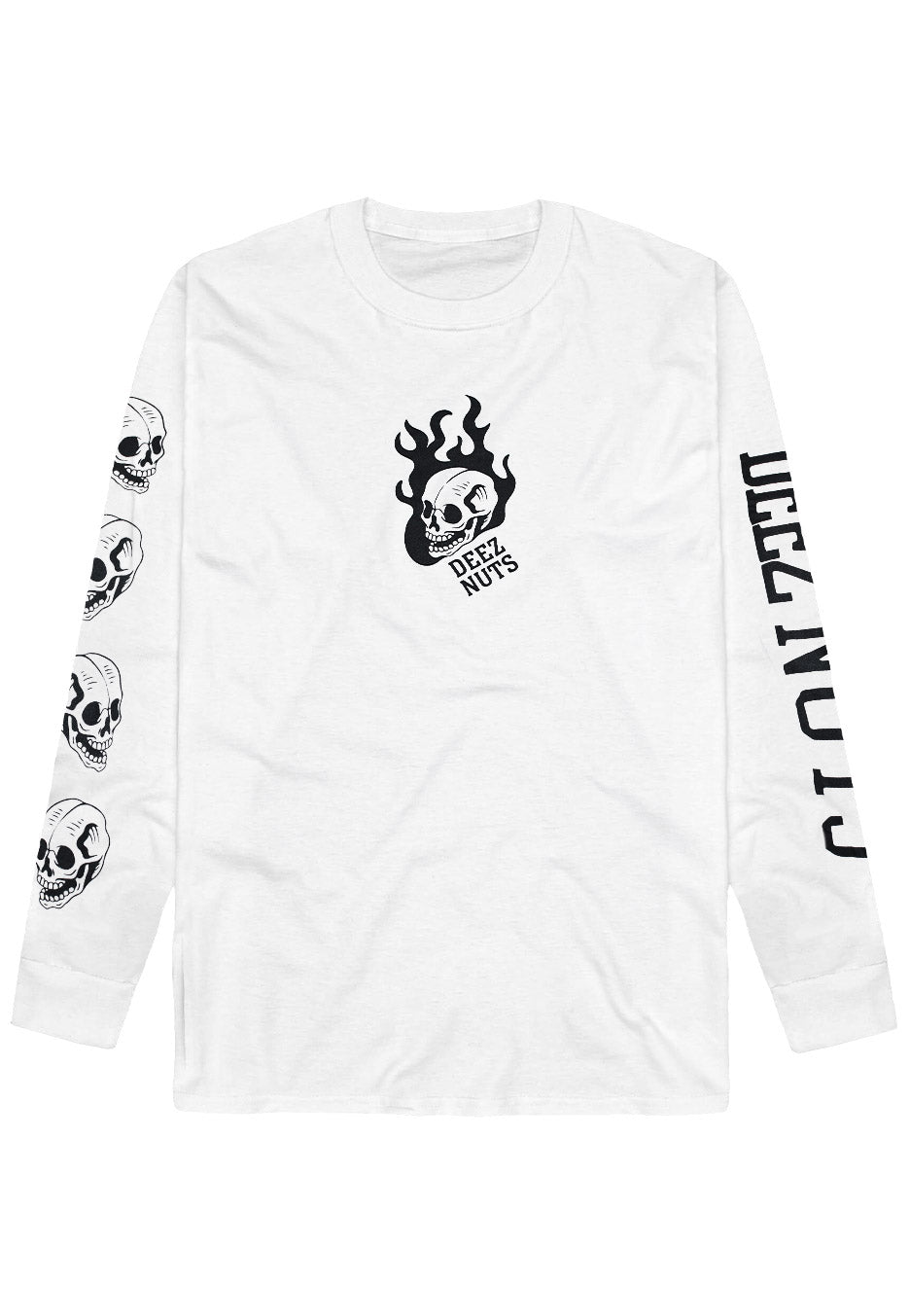 Deez Nuts - Flame White - Longsleeve | Neutral-Image
