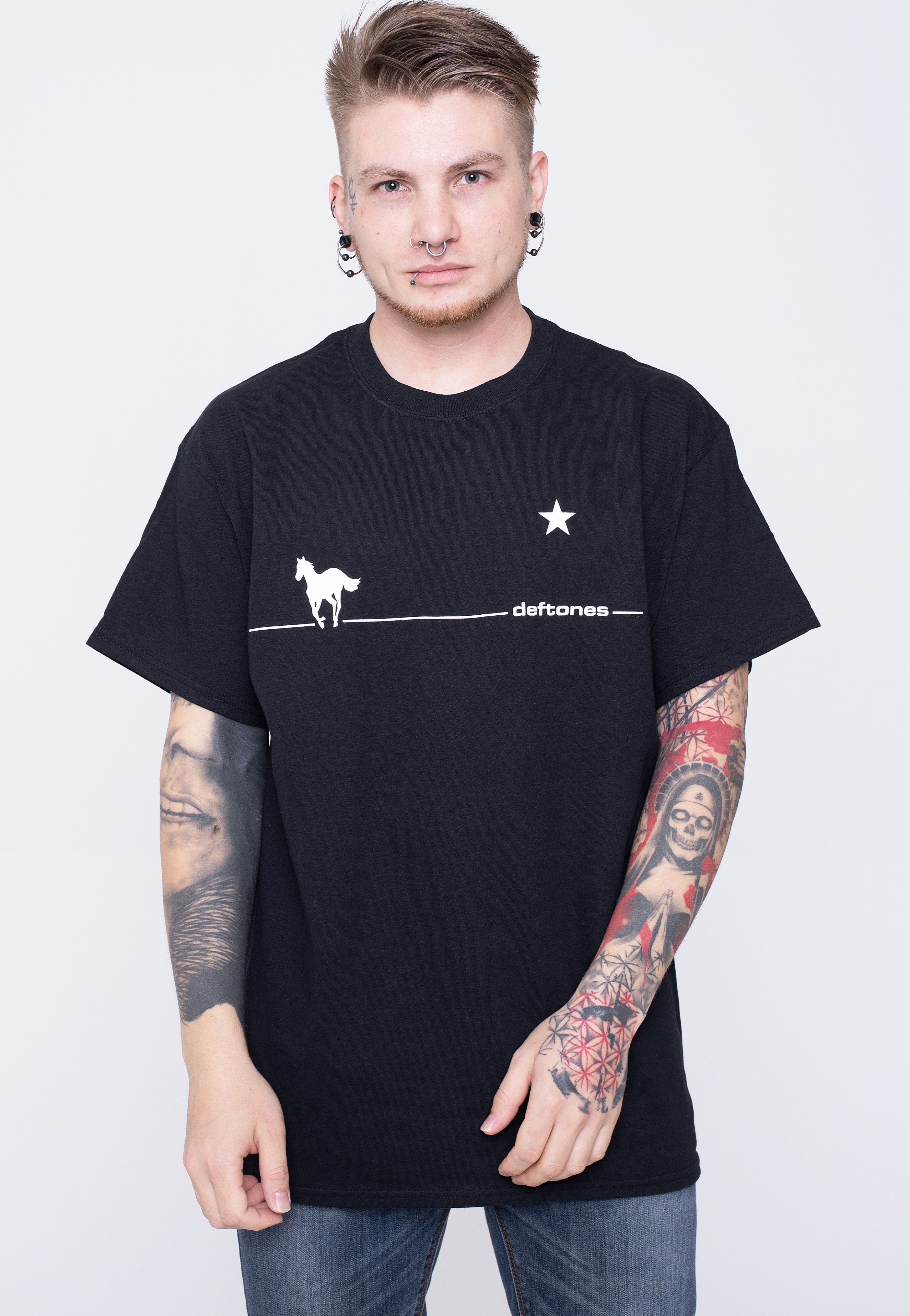Deftones - White Line Pony - T-Shirt | Men-Image