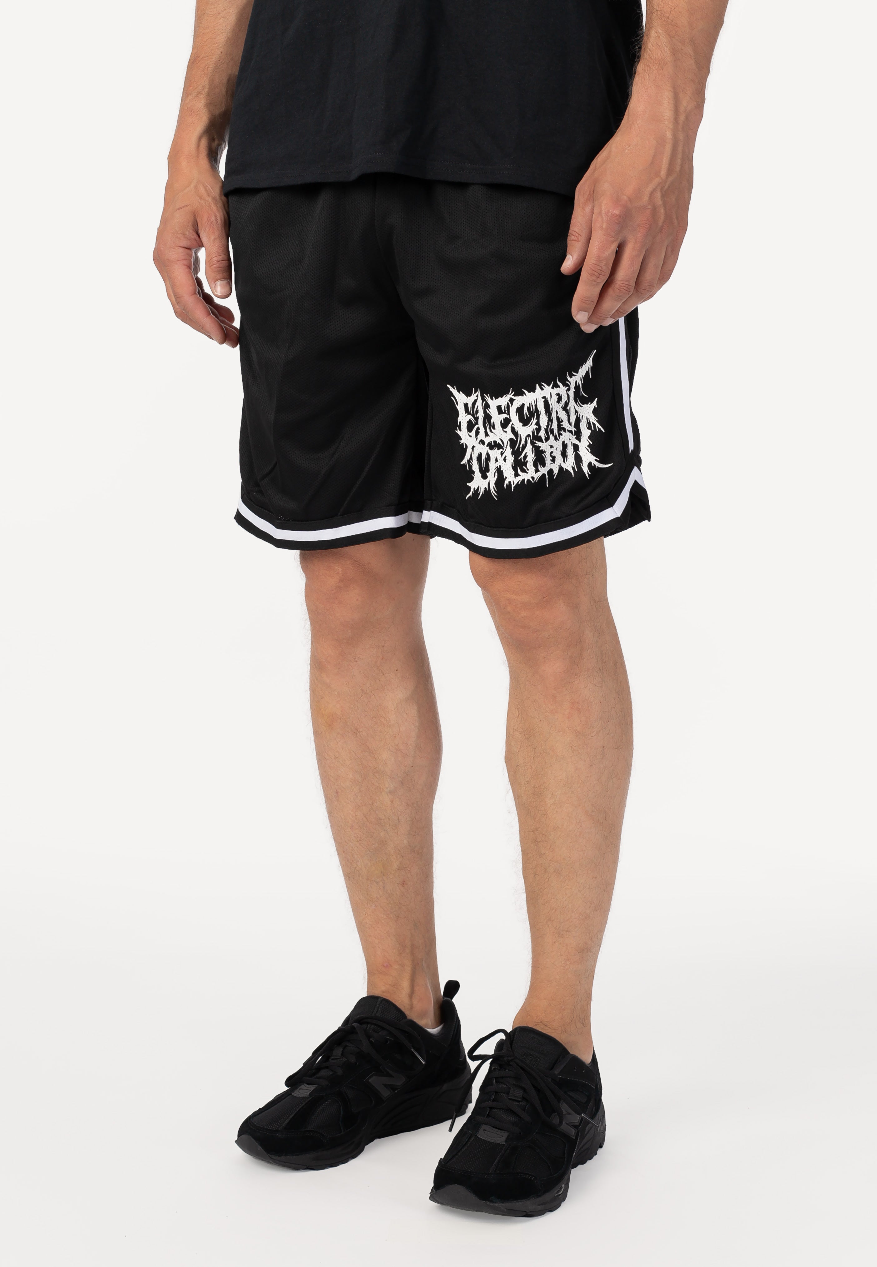 Electric Callboy - Metal Logo Striped - Shorts | Men-Image