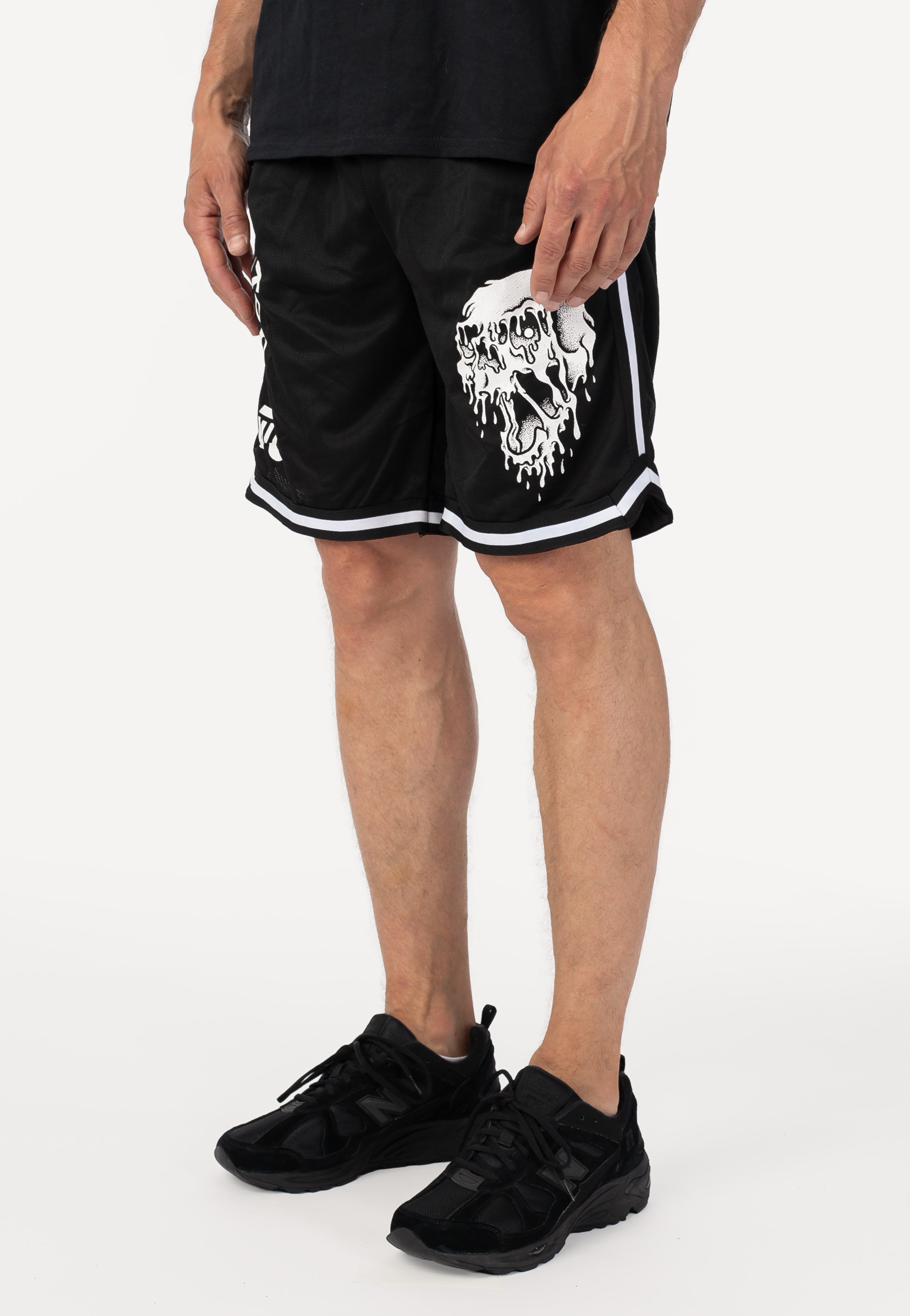 Electric Callboy - Skull Striped - Shorts | Men-Image