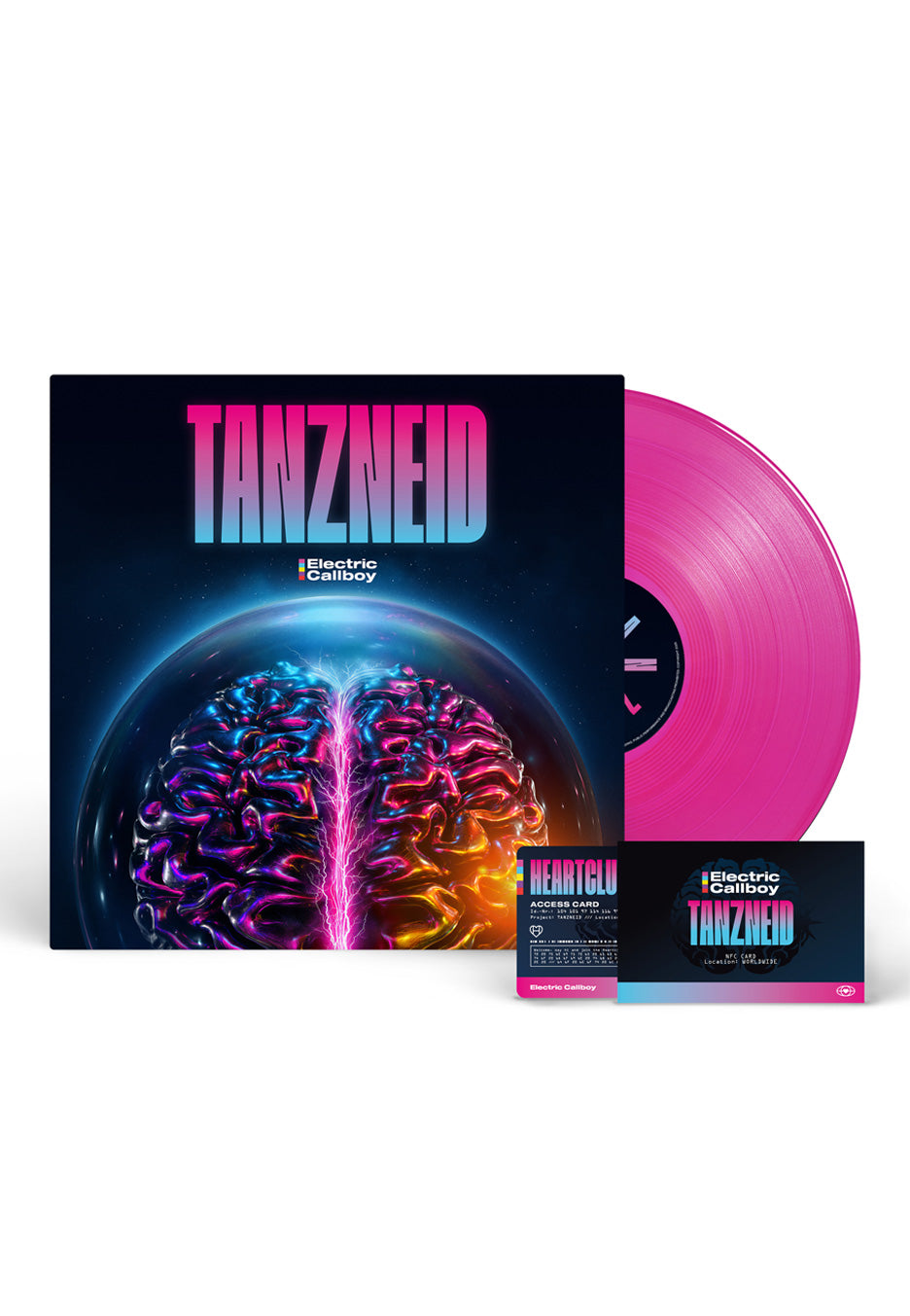Electric Callboy TANZNEID Ltd. Transp. Neon Pink Colored Vinyl + NFC-Fancard