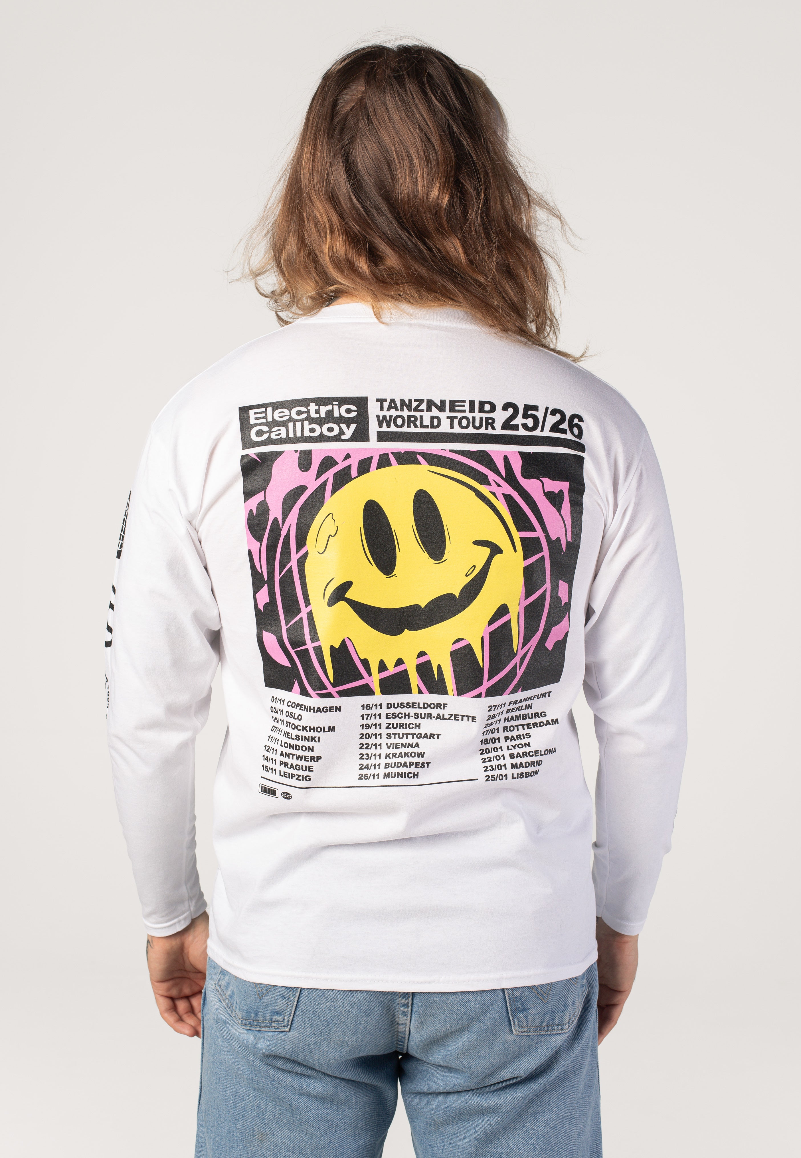 Electric Callboy - Tanzneid World Tour Smile White - Longsleeve | Men-Image