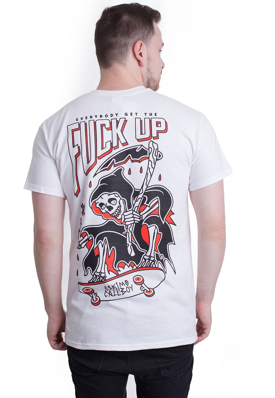 Eskimo Callboy - Fuck Up Skater White - T-Shirt | Men-Image