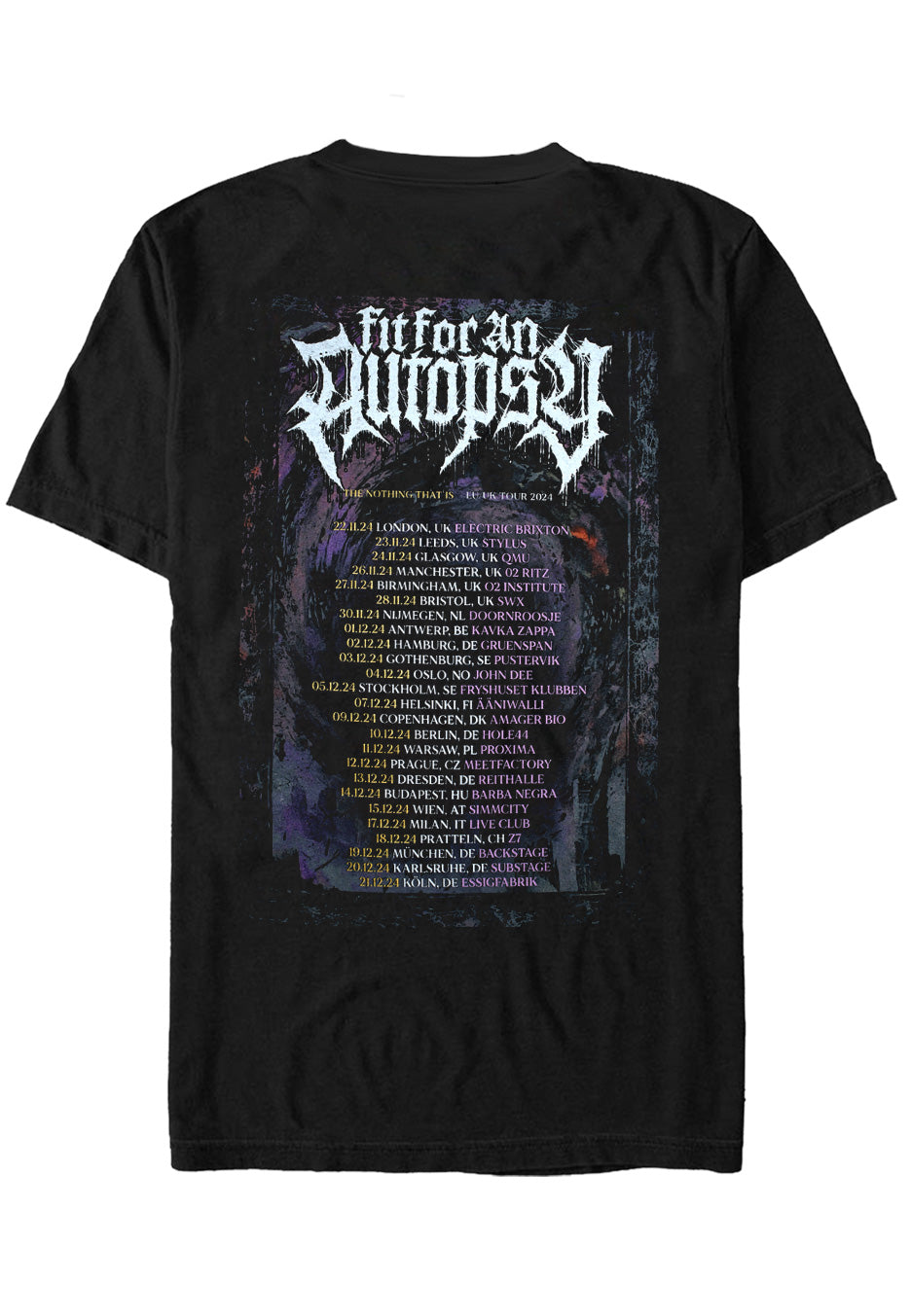 Fit For An Autopsy - The Nothing That Is Tour 2024 - T-Shirt | Neutral-Image