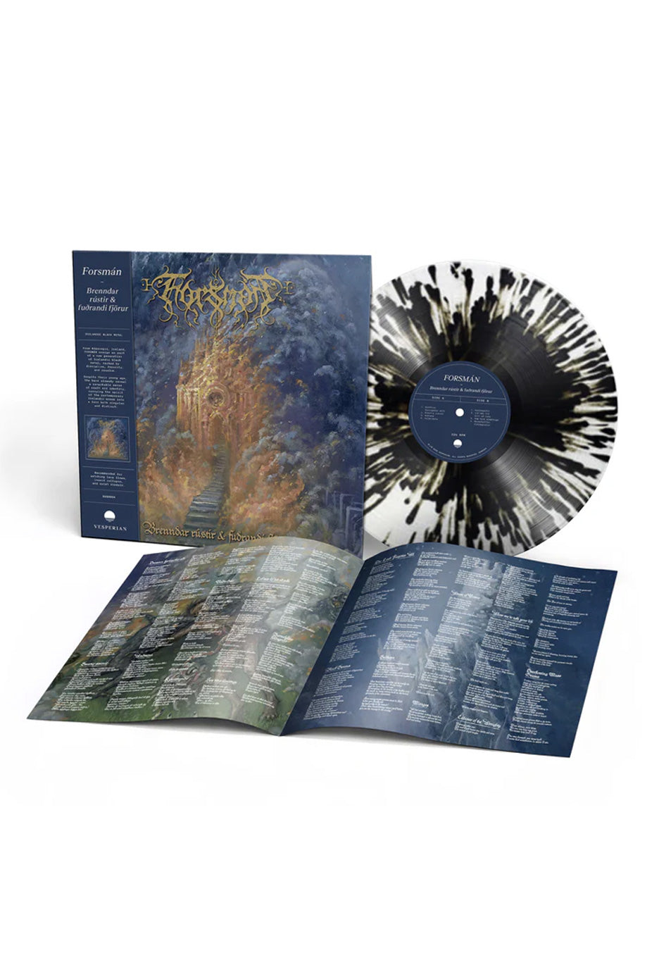 Forsmán - Brenndar Rústir og Fuðrandi Fjörur Ltd. Clear w/ Black - Splattered Vinyl | Neutral-Image