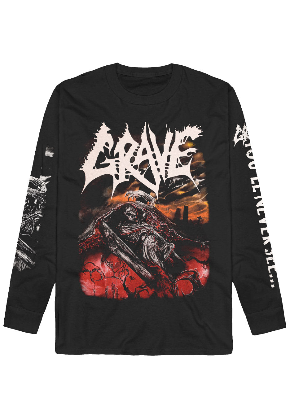 Grave - You´ll Never See - Longsleeve | Neutral-Image