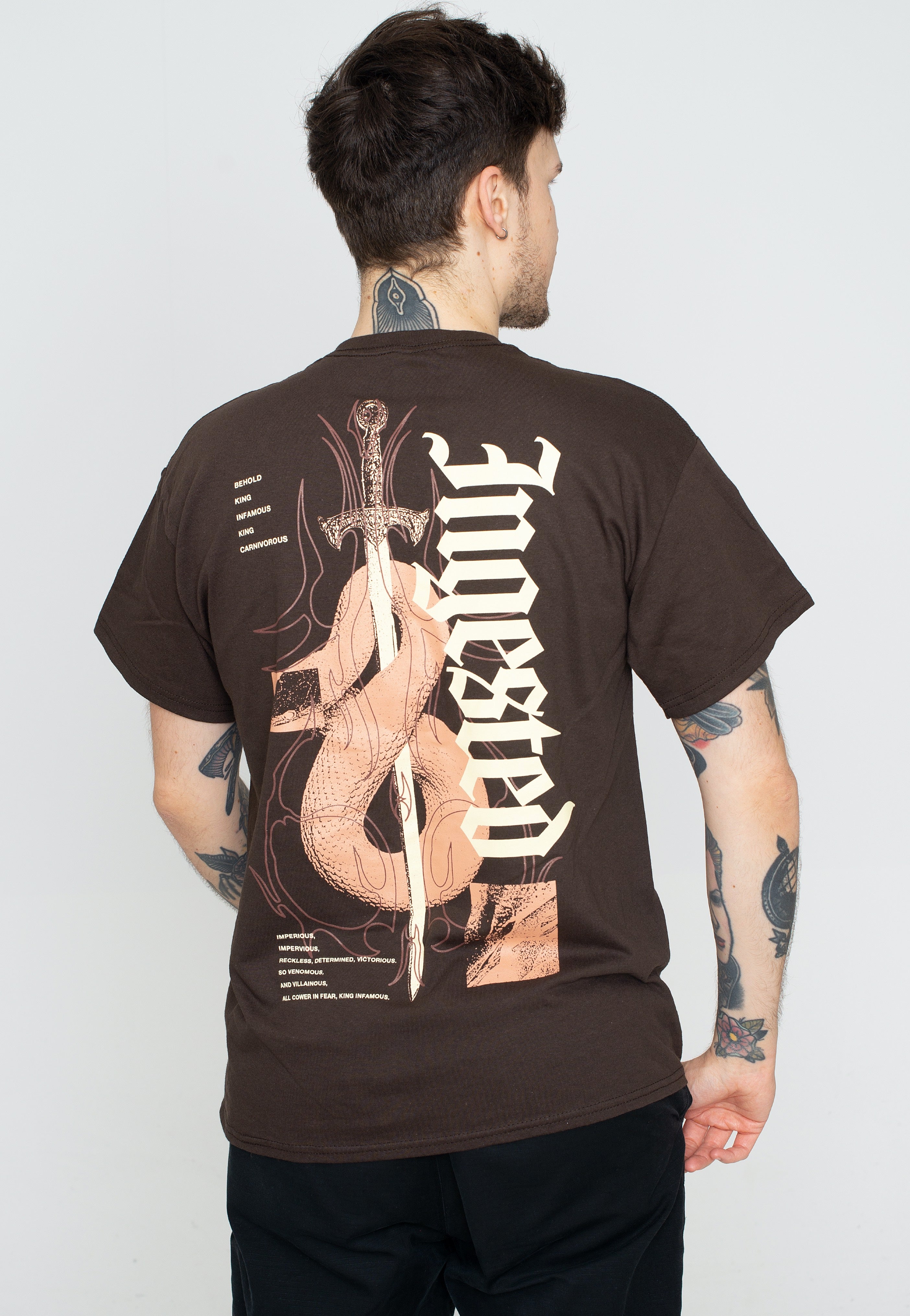 Ingested - Snake Sword Dark Chocolate - T-Shirt | Men-Image