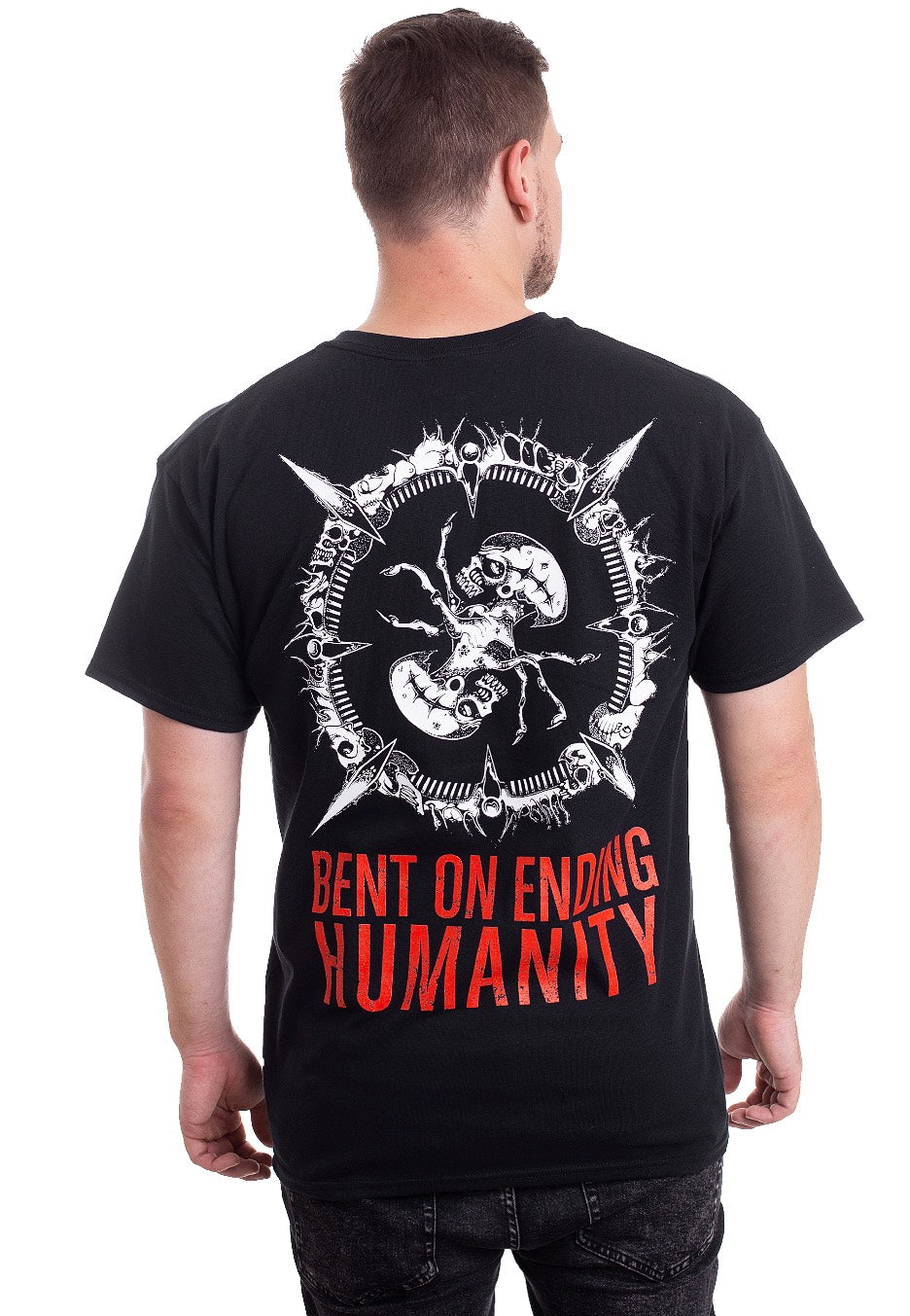 Internal Bleeding - Bent On Ending Humanity Cover - T-Shirt | Men-Image